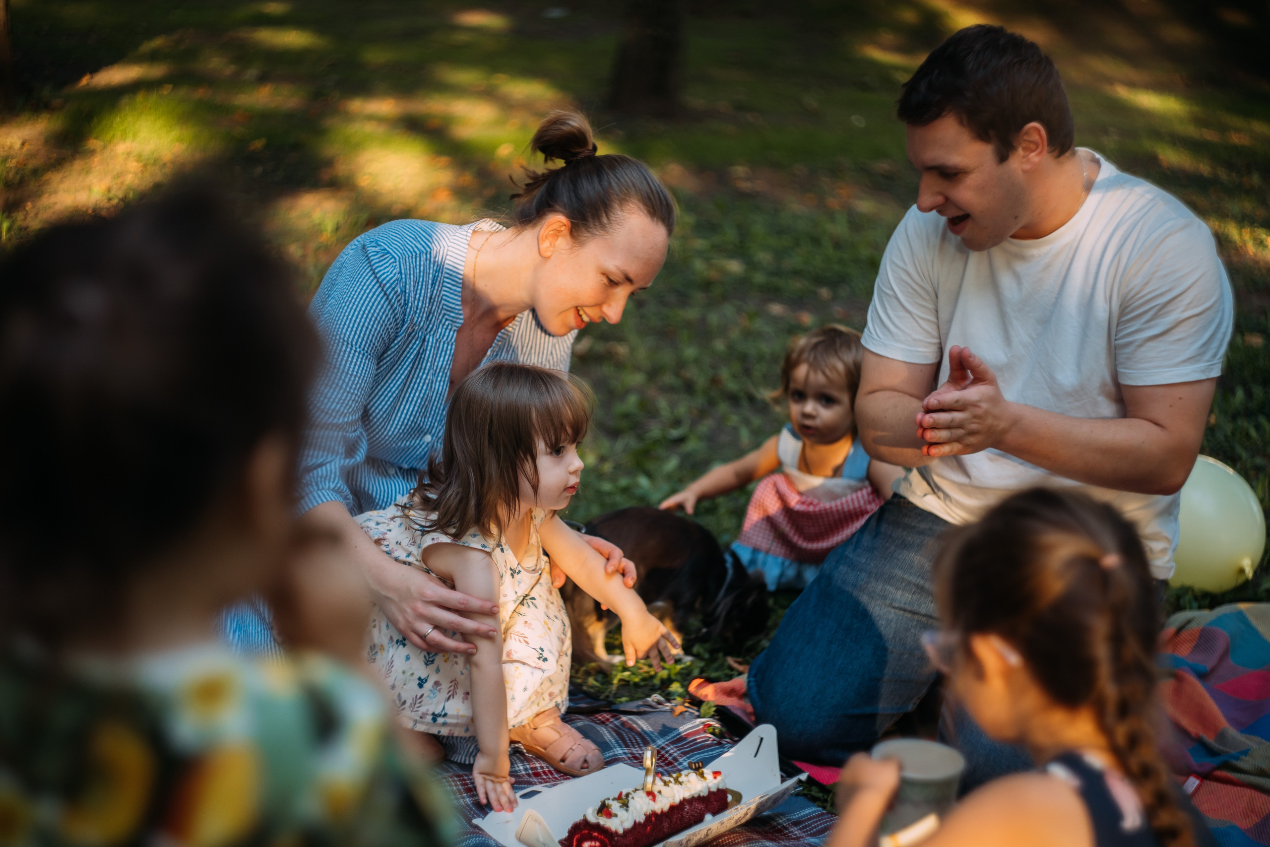 День рождения: пикник в парке. Семейный и детский фотограф в Москве