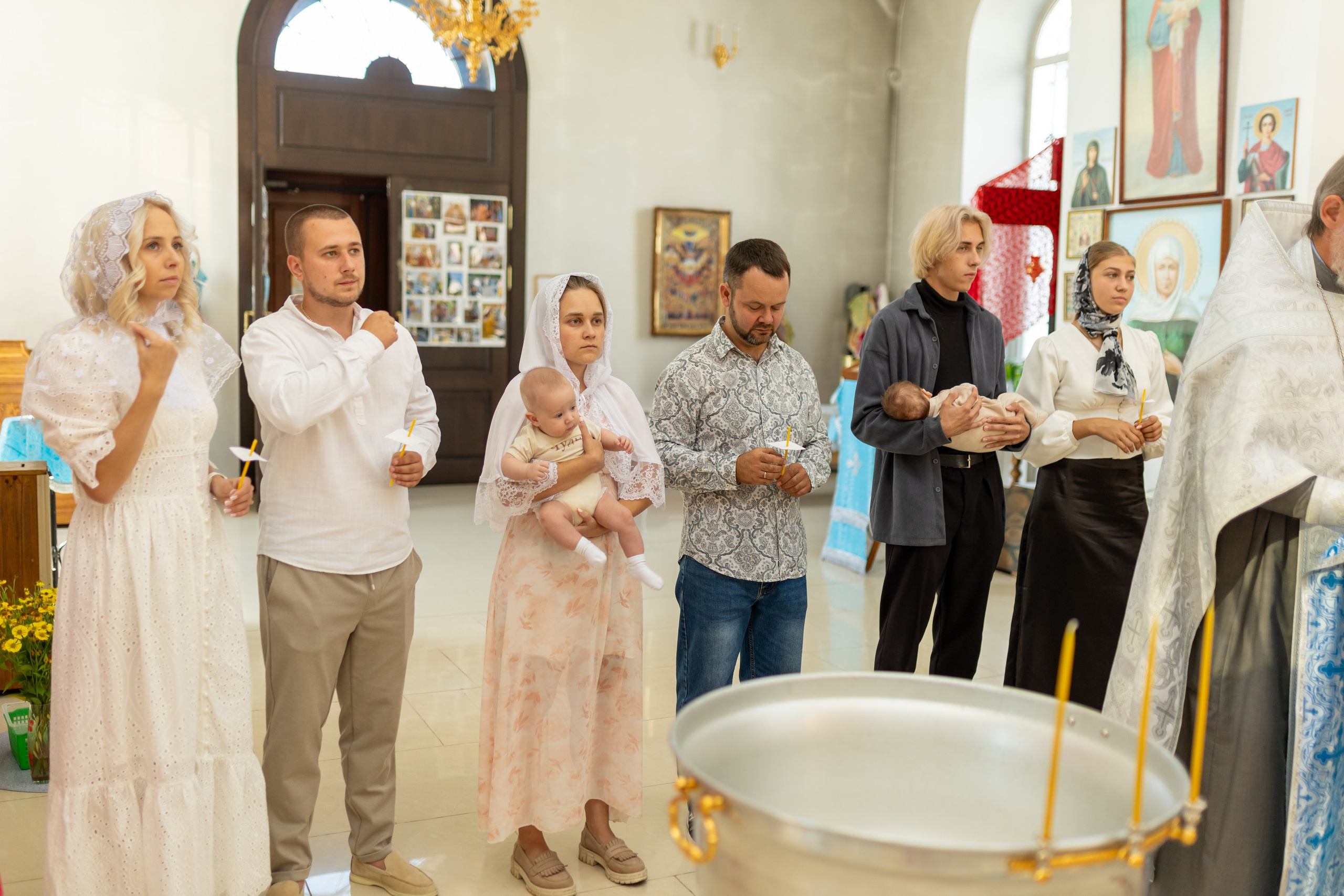 Крещение Артёма (все фото с таинсвта крещения). Фотограф новорожденных. Детский и семейный фотограф Марьяна Юдина