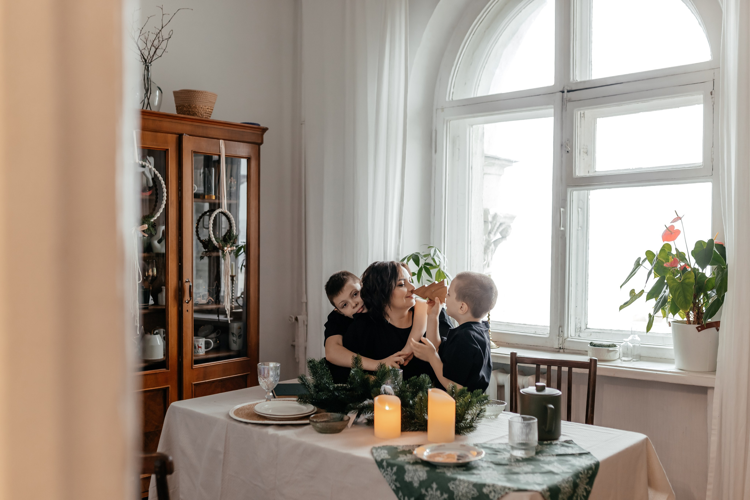 Таня, Захар, Миша. Семейный и домашний фотограф в Москве и МО Королева Валерия