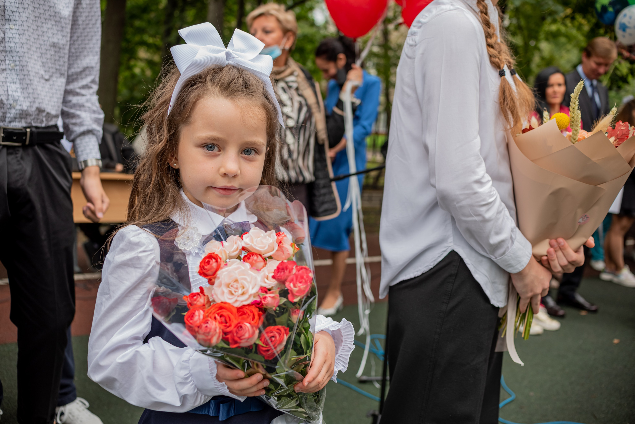 Первый класс, школа 2200, Москва. Свадебный и семейный фотограф Екатерина Пушан. Москва, Балашиха, Железнодорожный, Солнечногорск