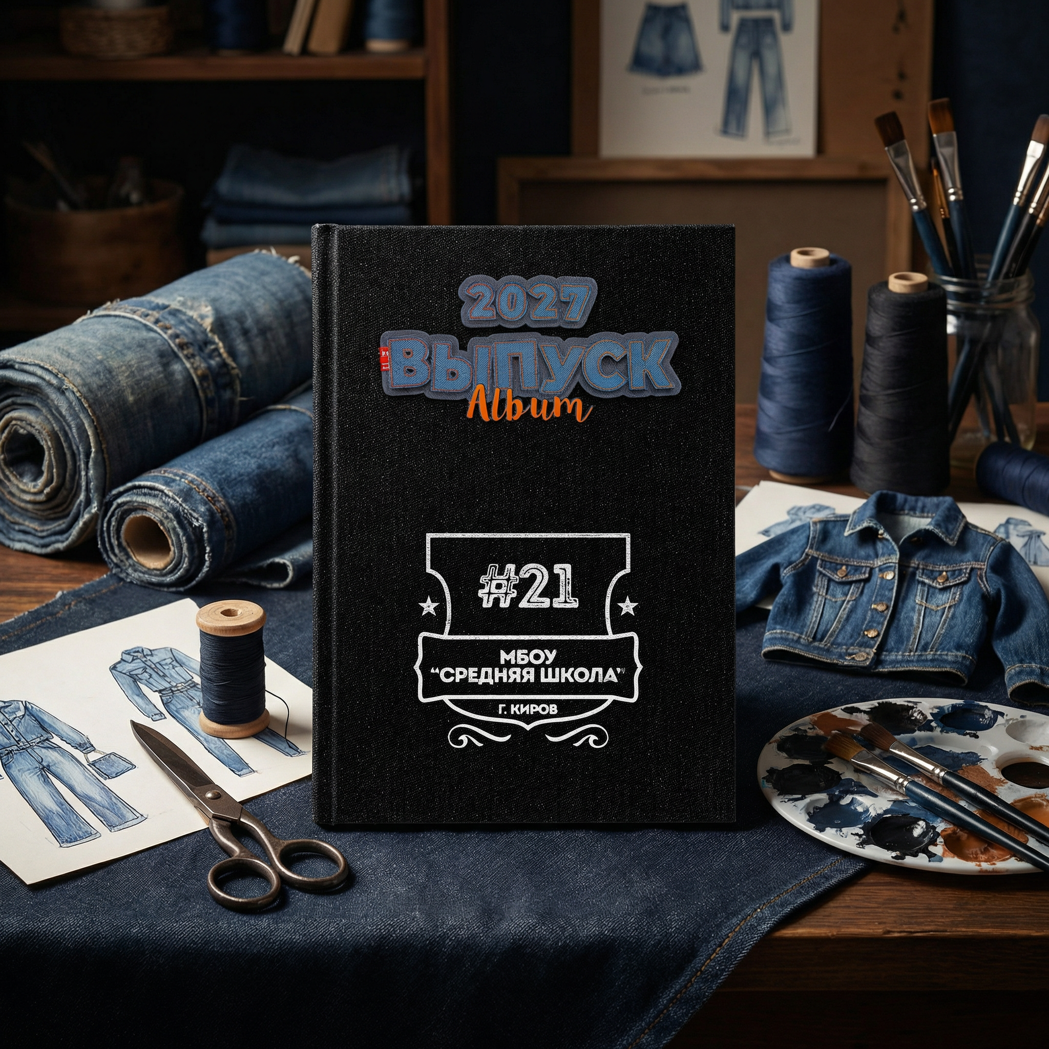 015 Jeans. Дизайны, psd шаблоны школьных и выпускных альбомов и обложек