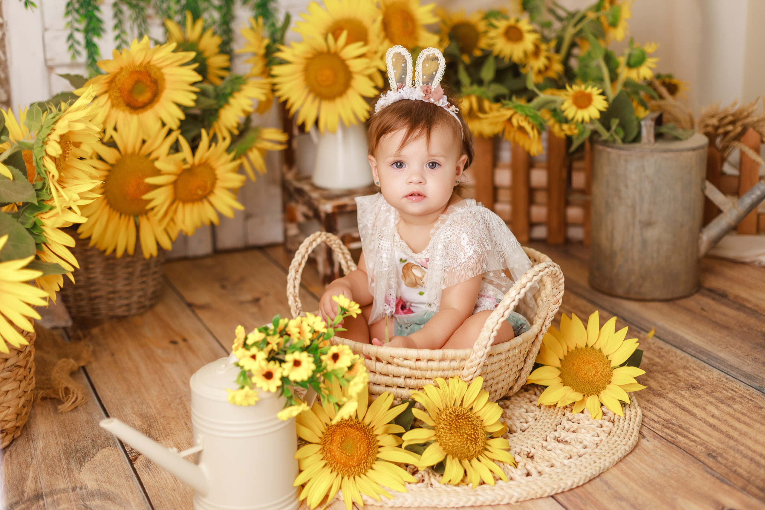 Подсолнухи. Детский и семейный фотограф в Краснодаре Альбина Морозова