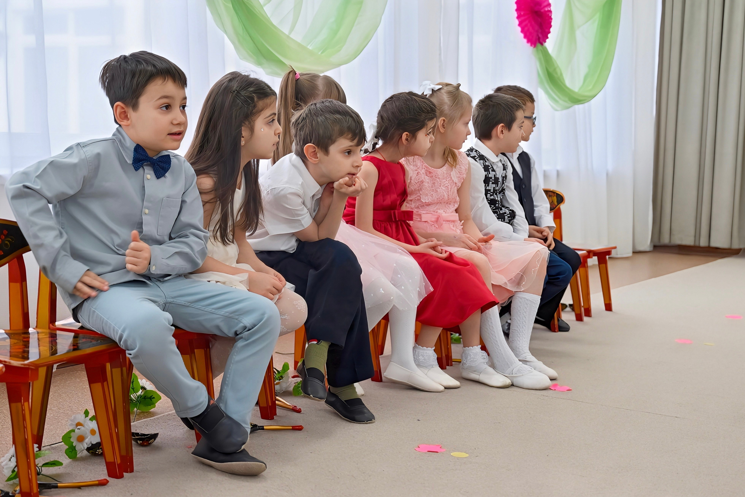 Праздник в группе Цветик семицветик. Семейный и детский фотограф Москва