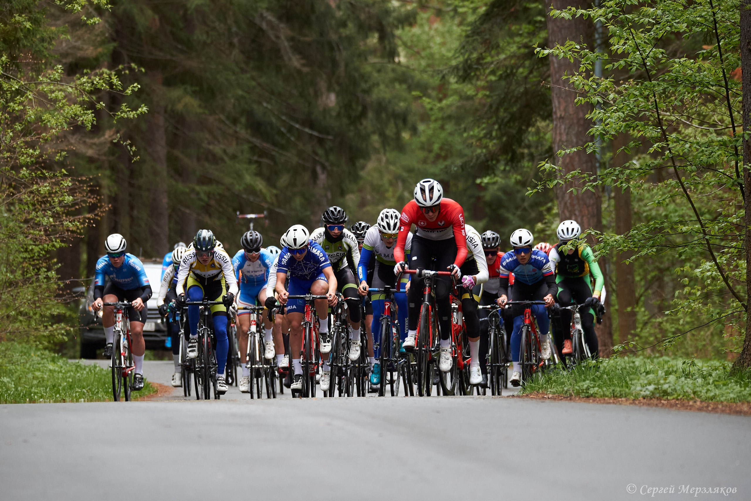 Первенство ПФО по велоспорту (шоссе). Ижевск 19.05.2024. Спортивный репортажный фотограф в Ижевске Сергей Мерзляков