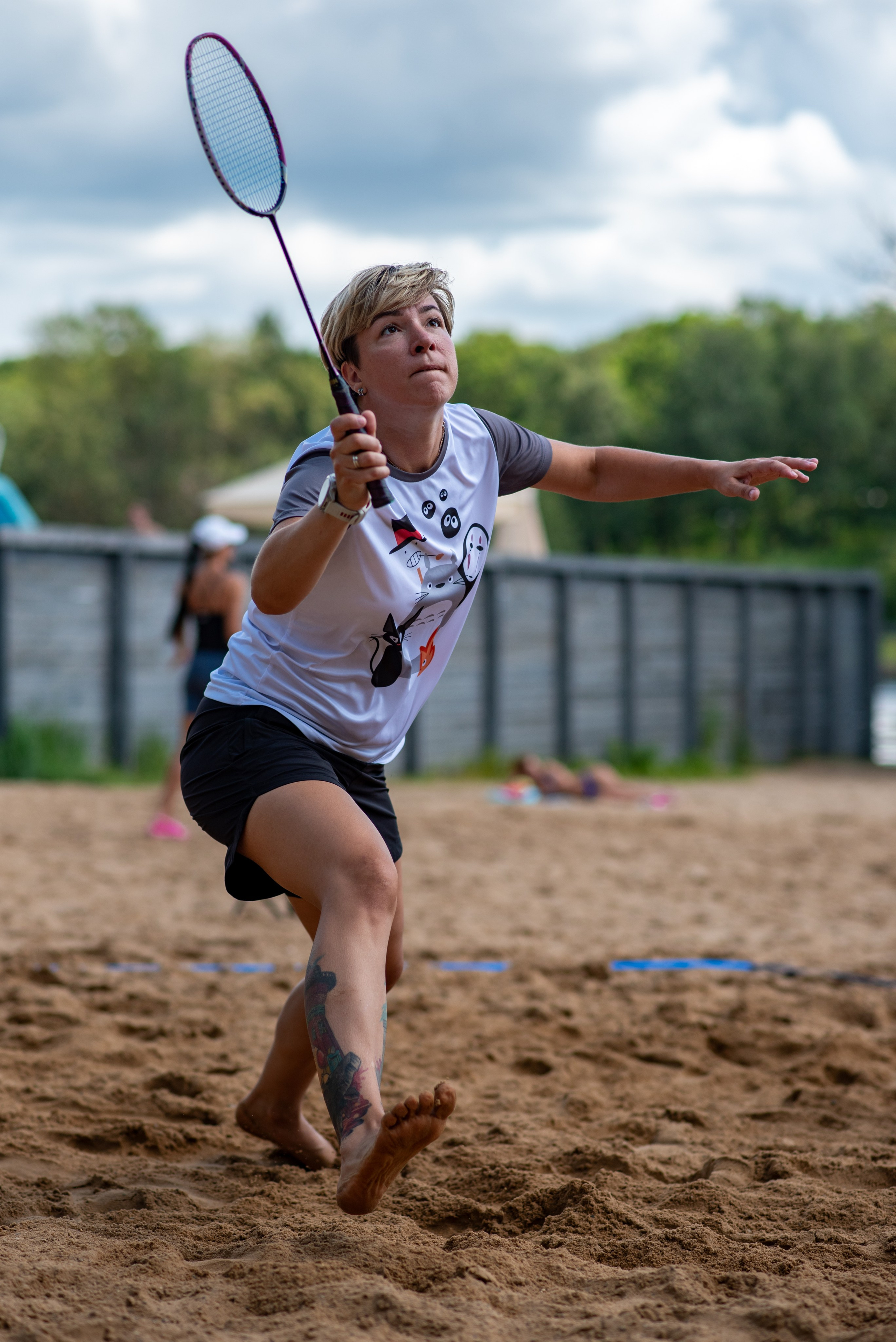 Бадминтон на свежем воздухе. Химки, Московская область. Фотограф Стеценко Наталия. Одинцово, Москва, Московская область