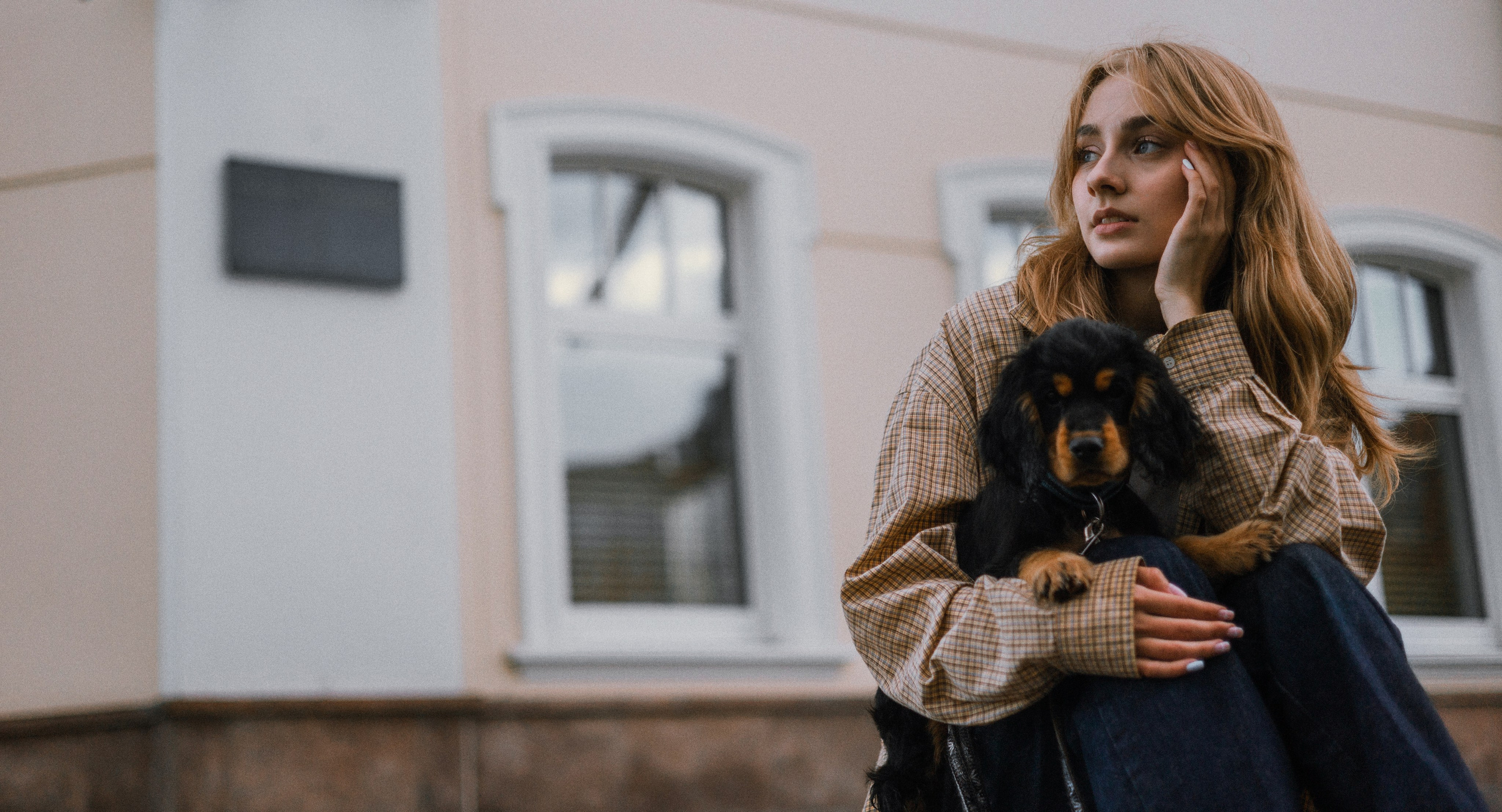 Аня и Ривер. Фотограф-анималист Богданова Полина