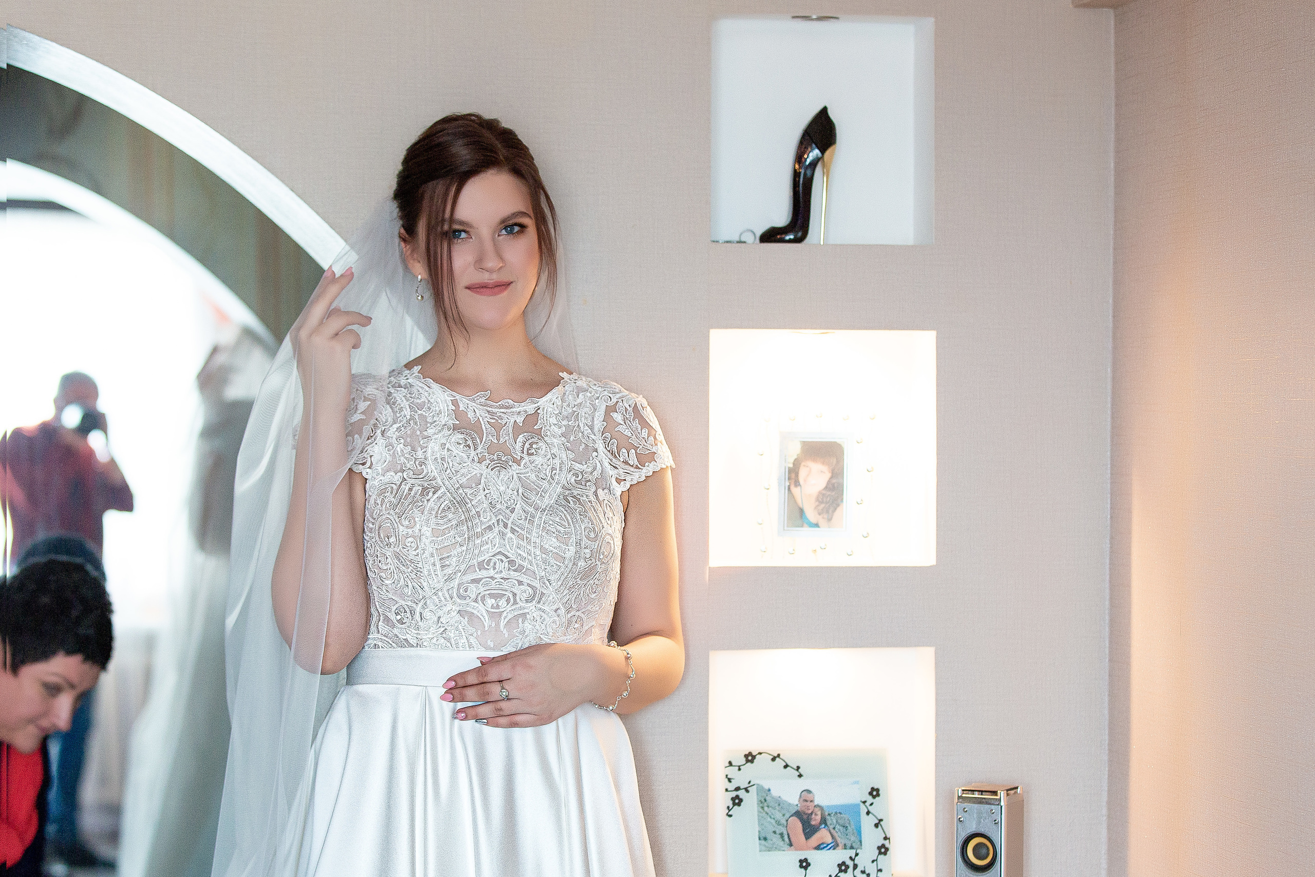 портрет невесты в домашней обстановке