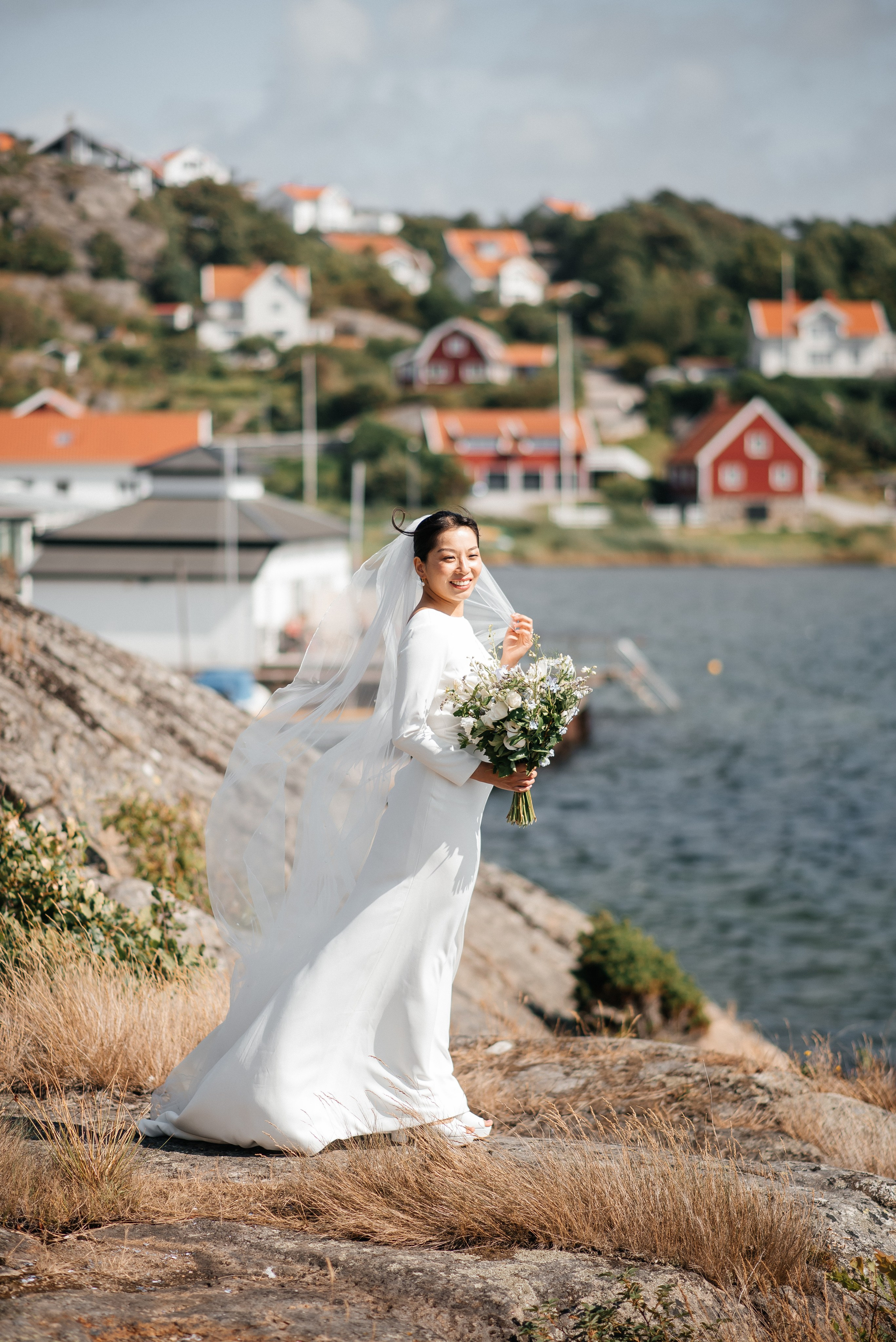 Bröllopsfotografering på Orust –Mary & Alfred. Bröllops- och familjefotograf i Halmstad | Valentina