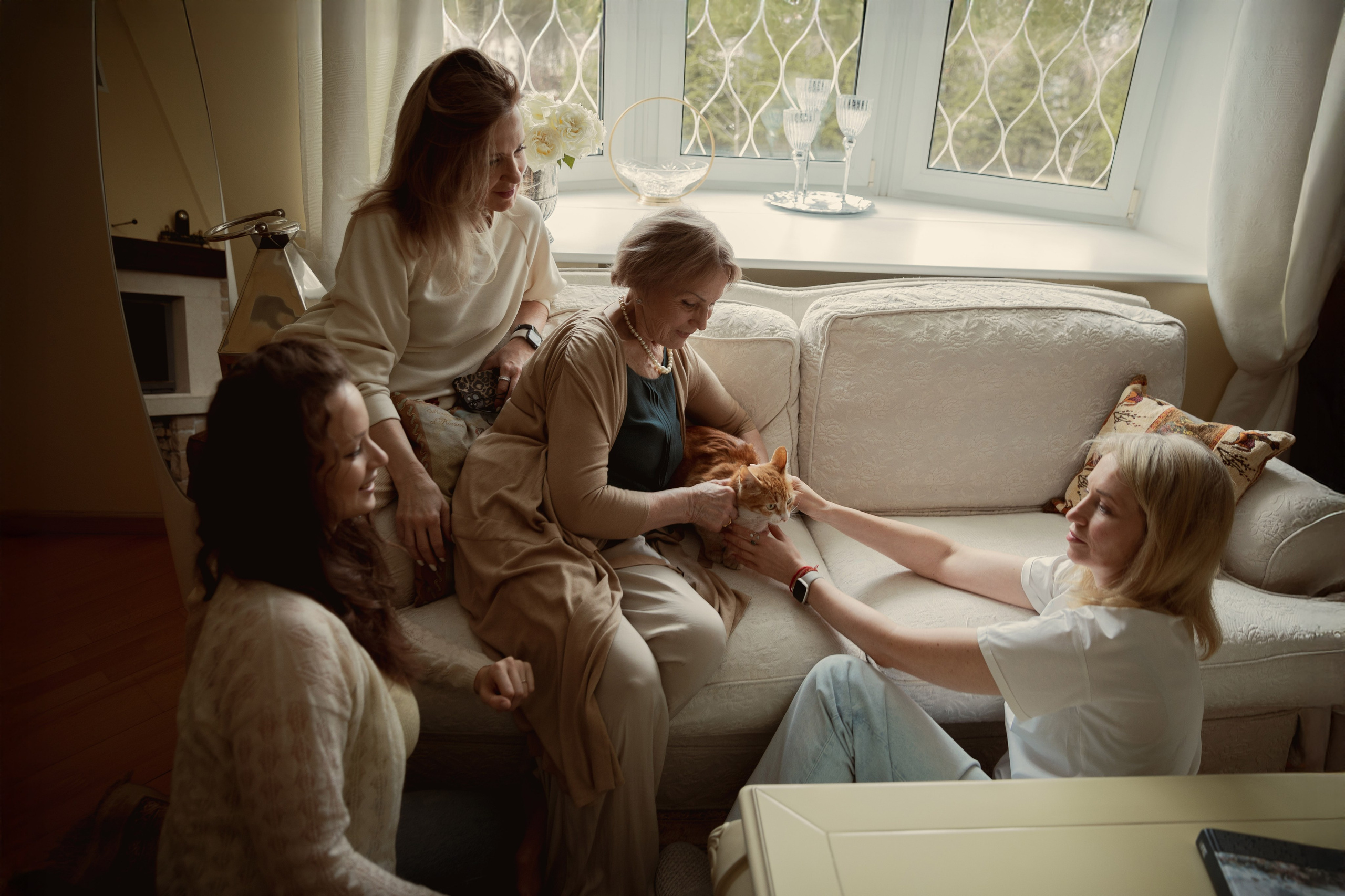 Семейная домашняя фотосессия. Индивидуальный и семейный фотограф Ирина Москвичёва