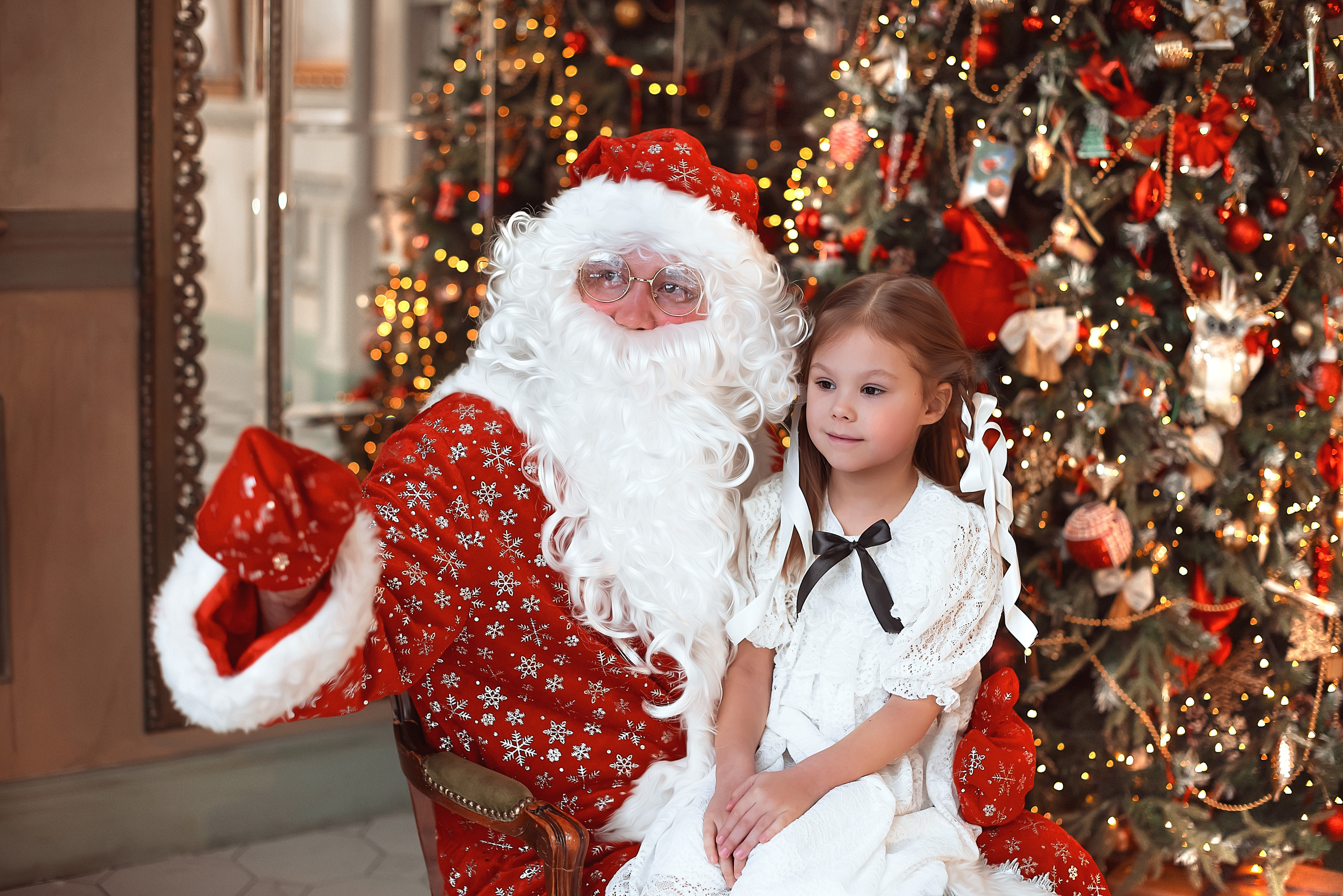 Встреча с Дедом Морозом. Детский фотограф в Санкт-Петербурге Татьяна Карпенко