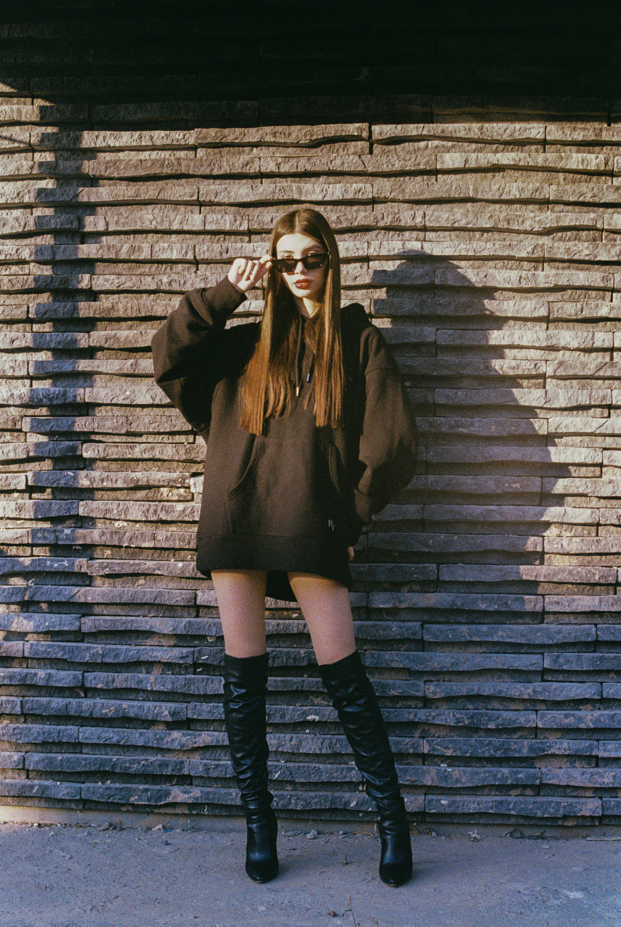 плёночная фотография на закате