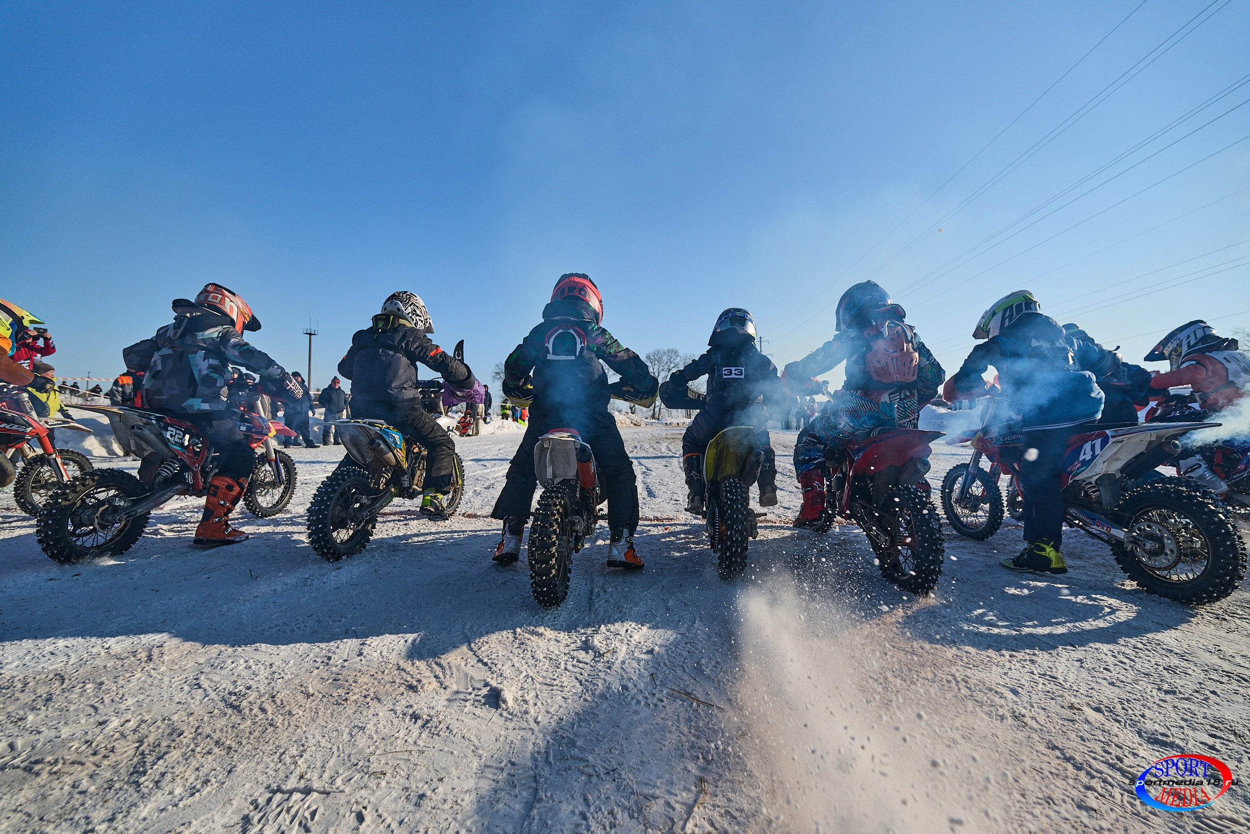 3 этап Кубка Удмуртской Республики по мотокроссу. Воткинск 23.02.2025. Спортивный репортажный фотограф в Ижевске Сергей Мерзляков