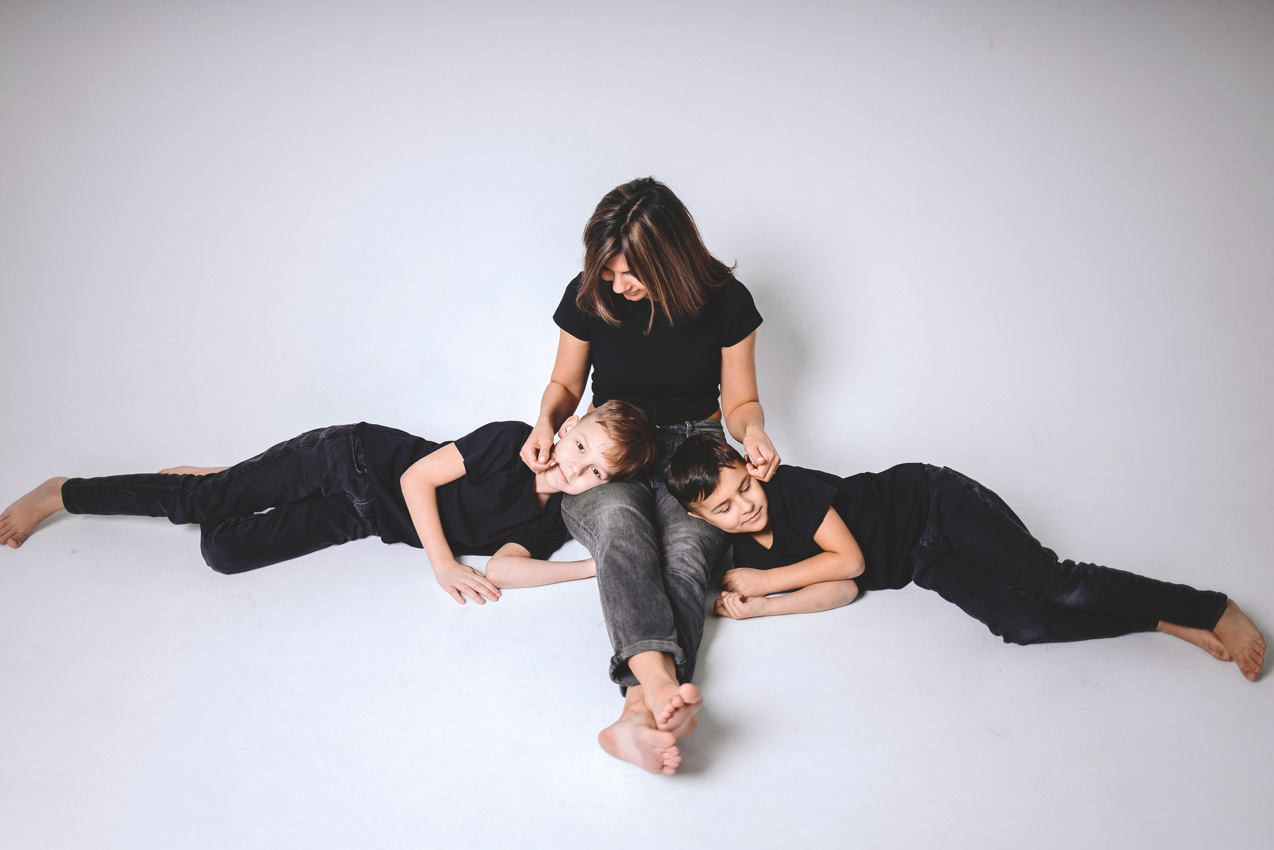 Лейла и сыновья 2023. Фотограф Наталья Шпиллер Санкт-Петербург