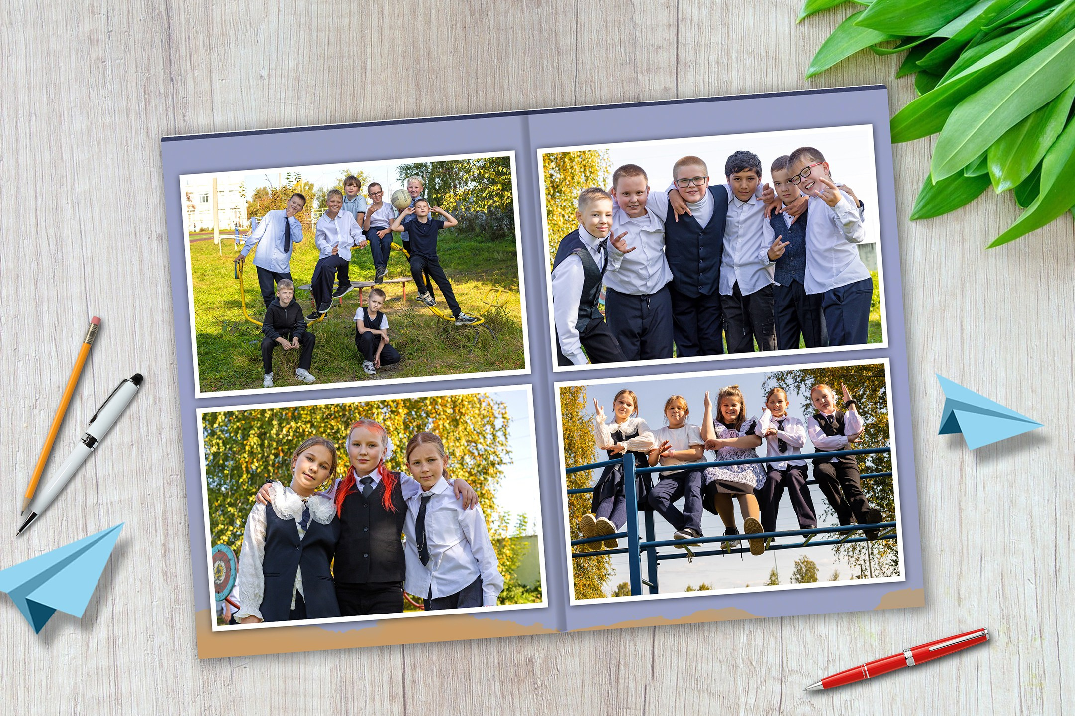 Выпускной альбом для школьников 4 класса. Выпускные альбомы. Фотостудия «Олеся»