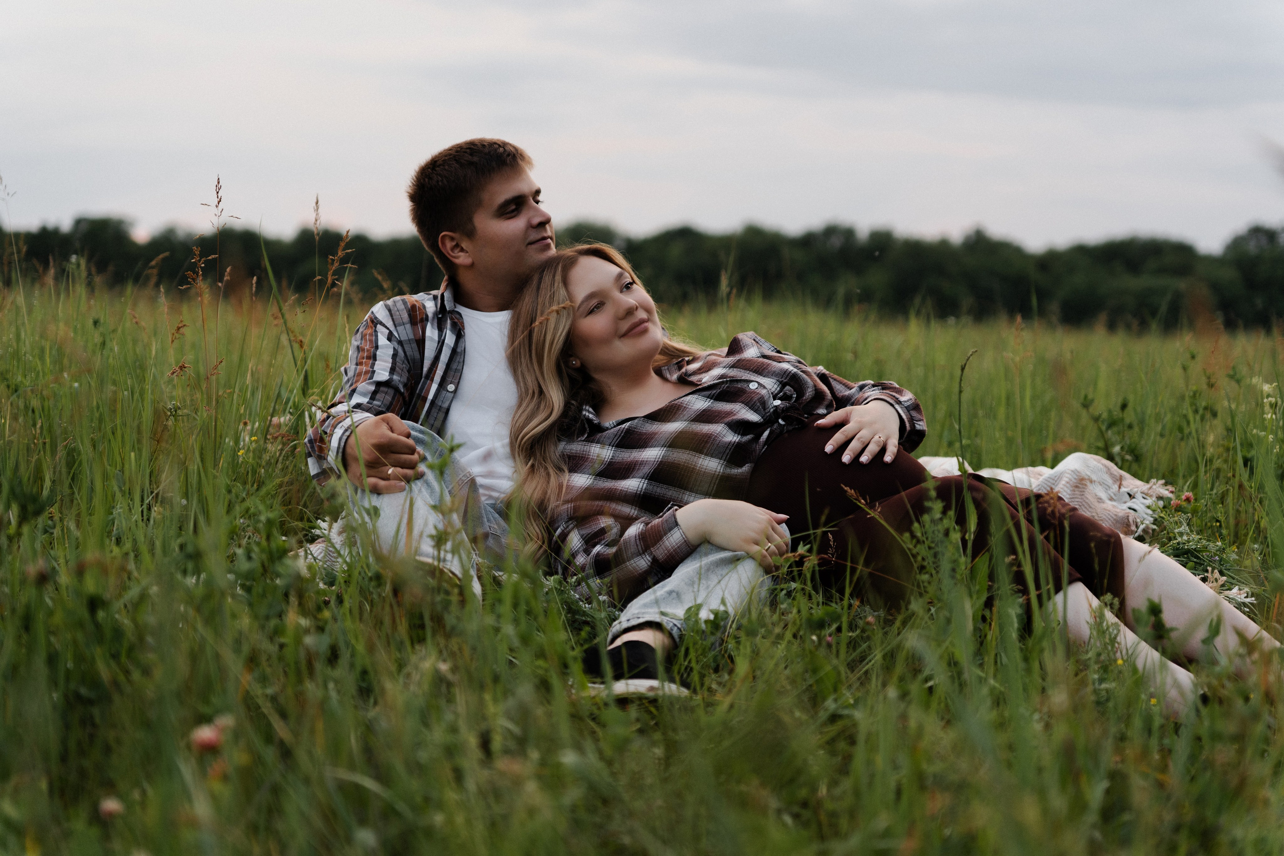 Парная съемка на природе