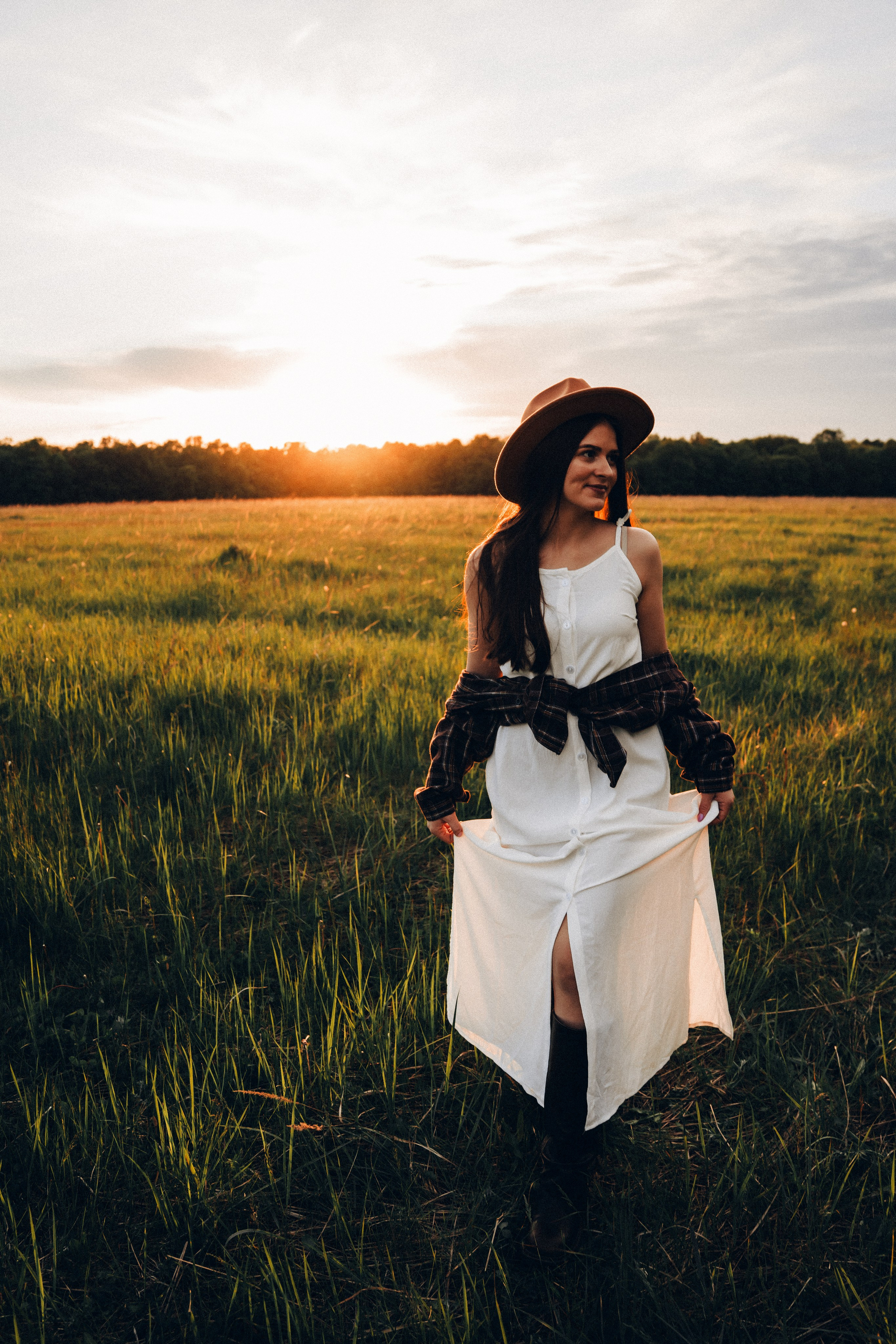 Семейная съемка на закате