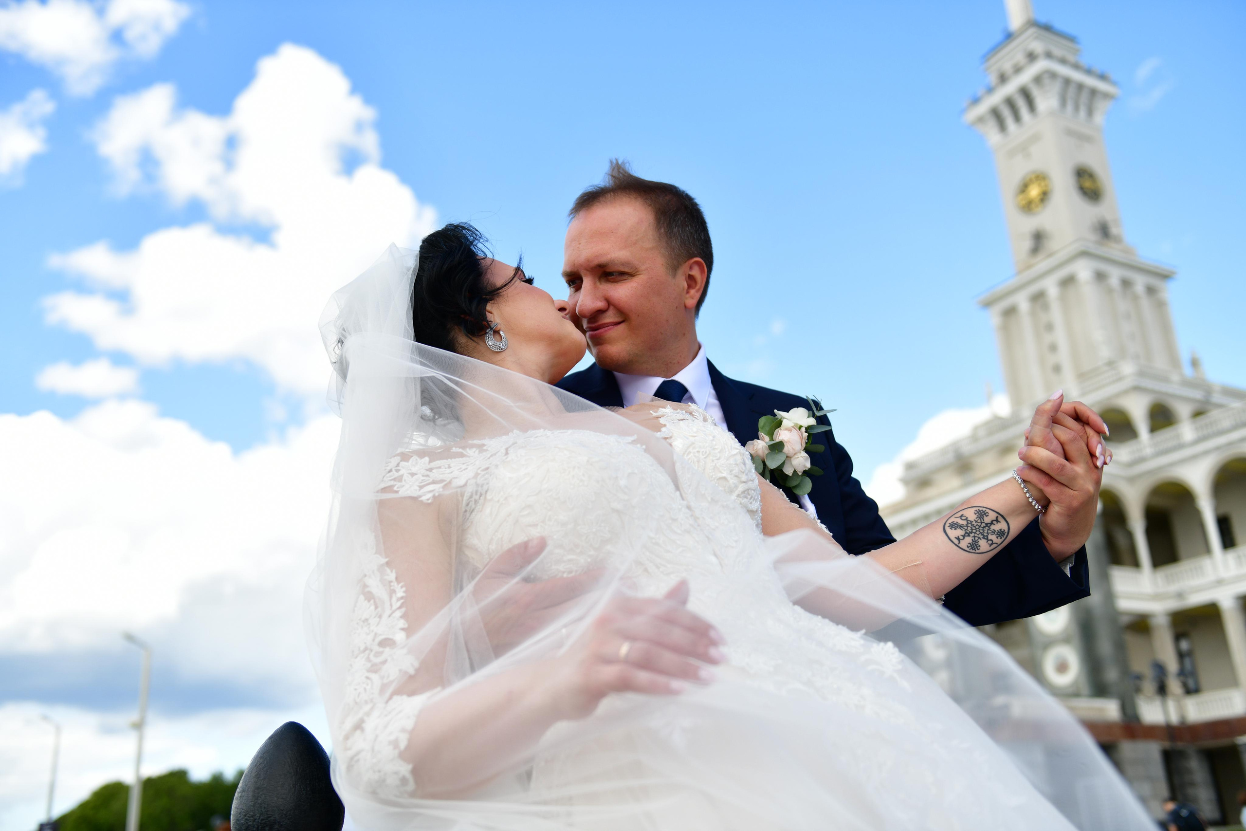 Свадебный день Анастасии и Бориса. Свадебный и портретный фотограф в Москве Галина Борисова