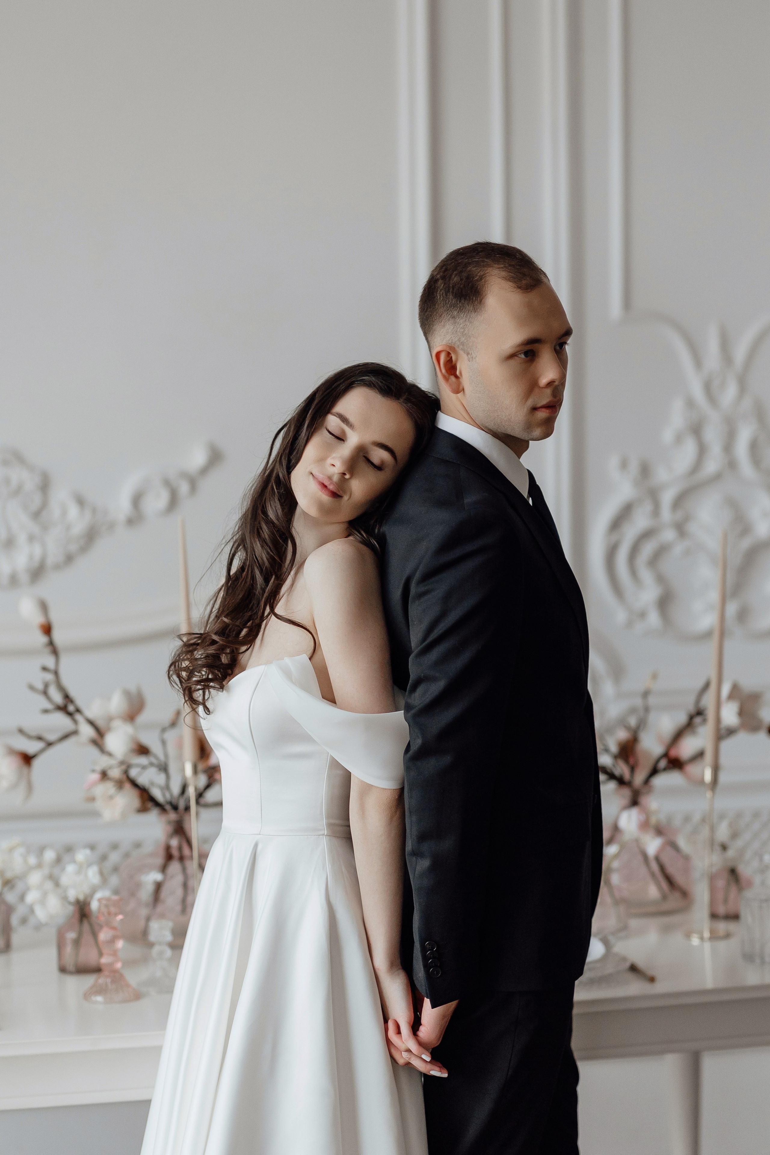 свадебная фотосессия в студии в Москве