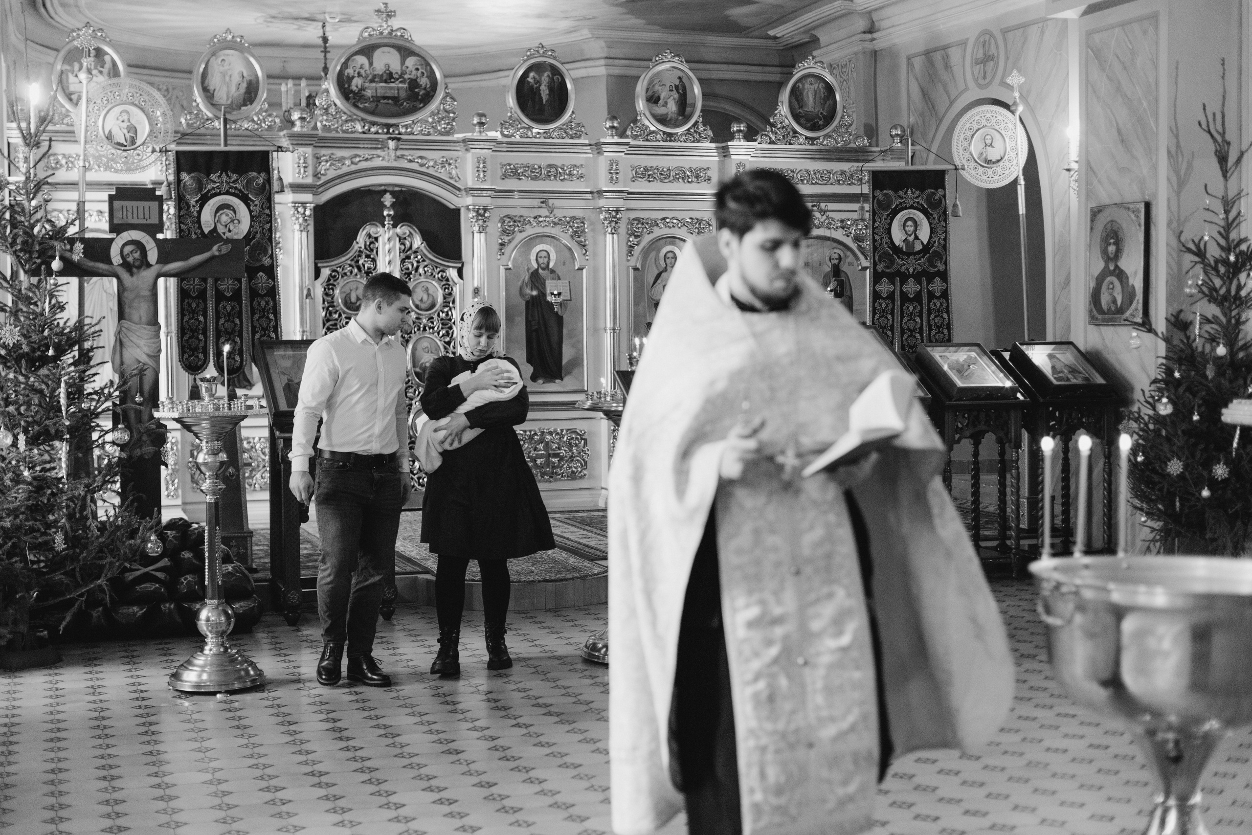 Крещение в Храме Знамения Божией Матери и свв. Жён-Мироносиц. Свадебный и семейный фотограф в Нижнем Новгороде Екатерина Наймарк