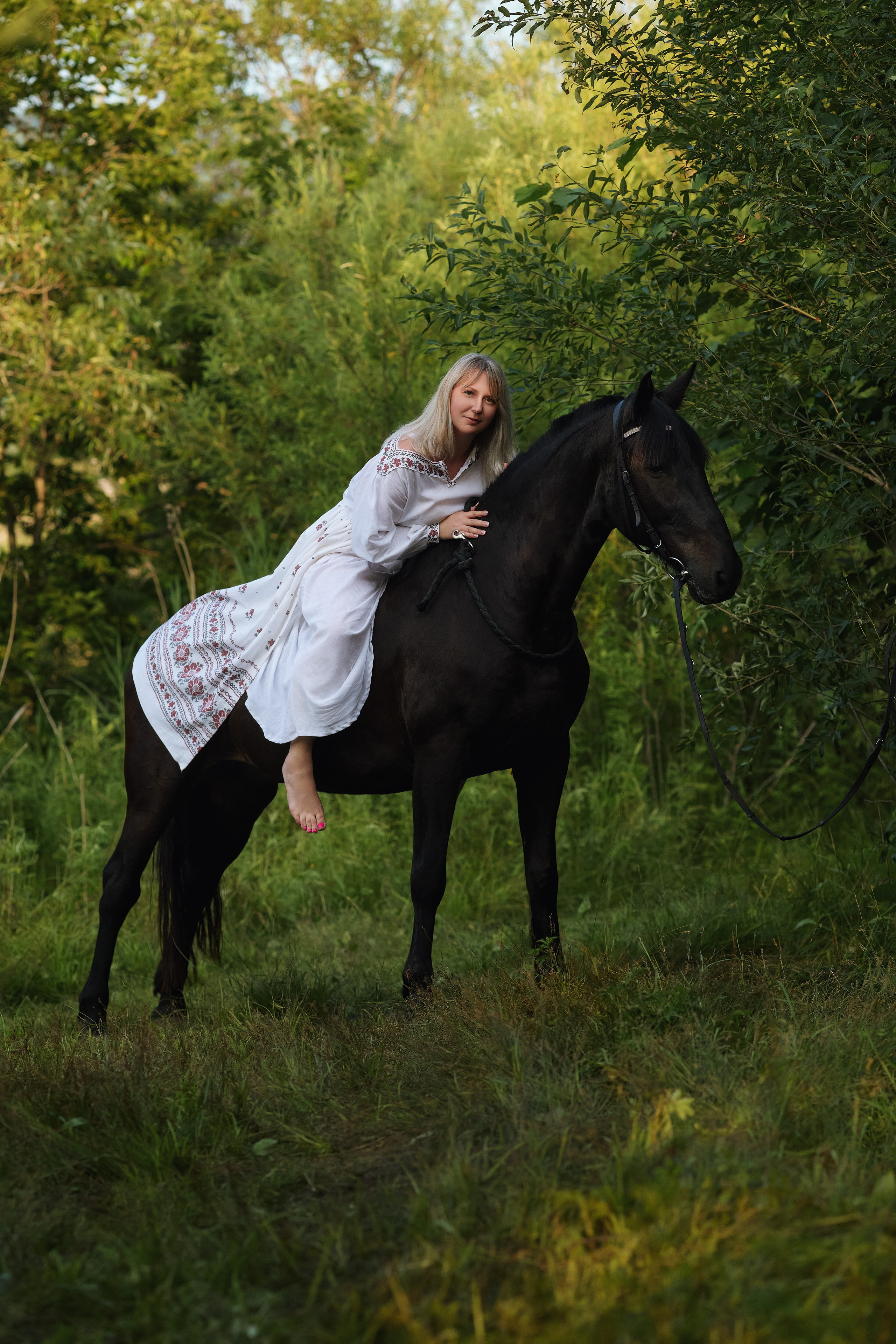 Фотосессия на лошадях Находка - съёмка на коне на Ивана Купала