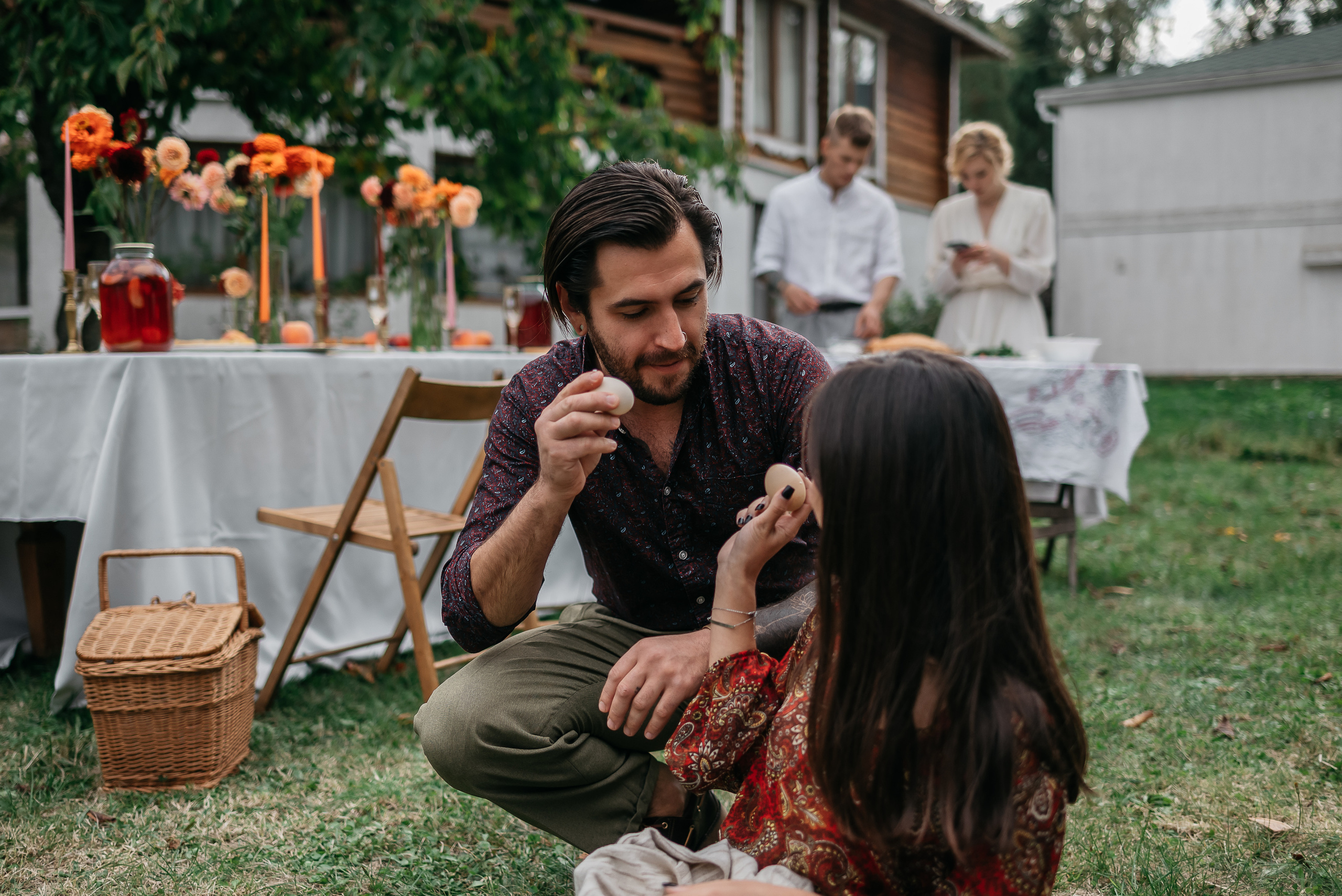 Камерная свадьба в деревенском стиле. Свадебный фотограф Анна Хочева