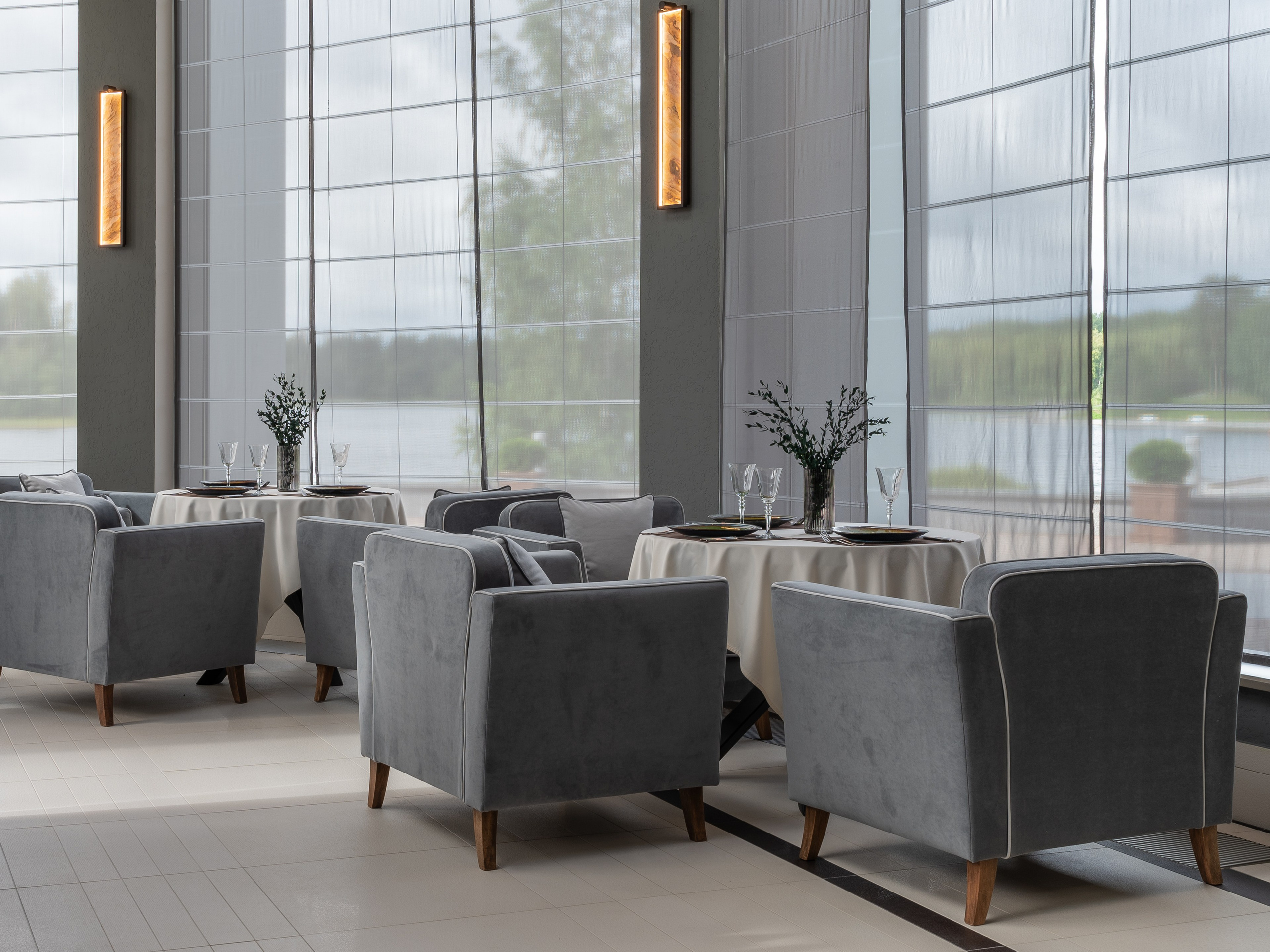 Ресторан на территории Дома отдыха «Валдай». Интерьерный фотограф в Сочи Элина Габриелян