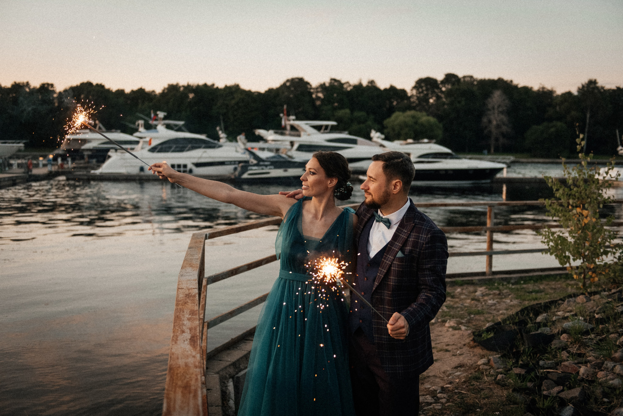 фотосессия с бенгальскими огнями