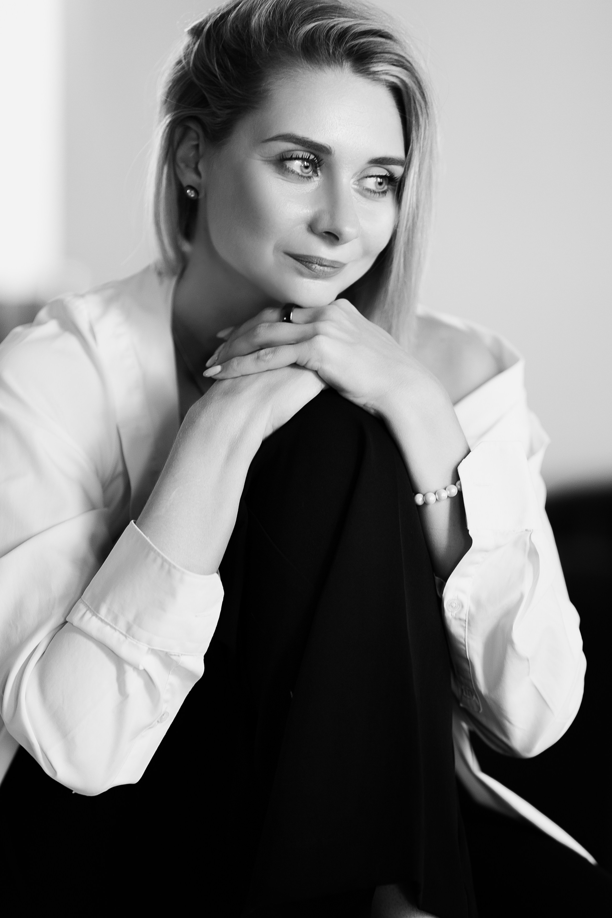 ЧБ Серия в фотостудии. Профессиональный фотограф Надежда Антонова