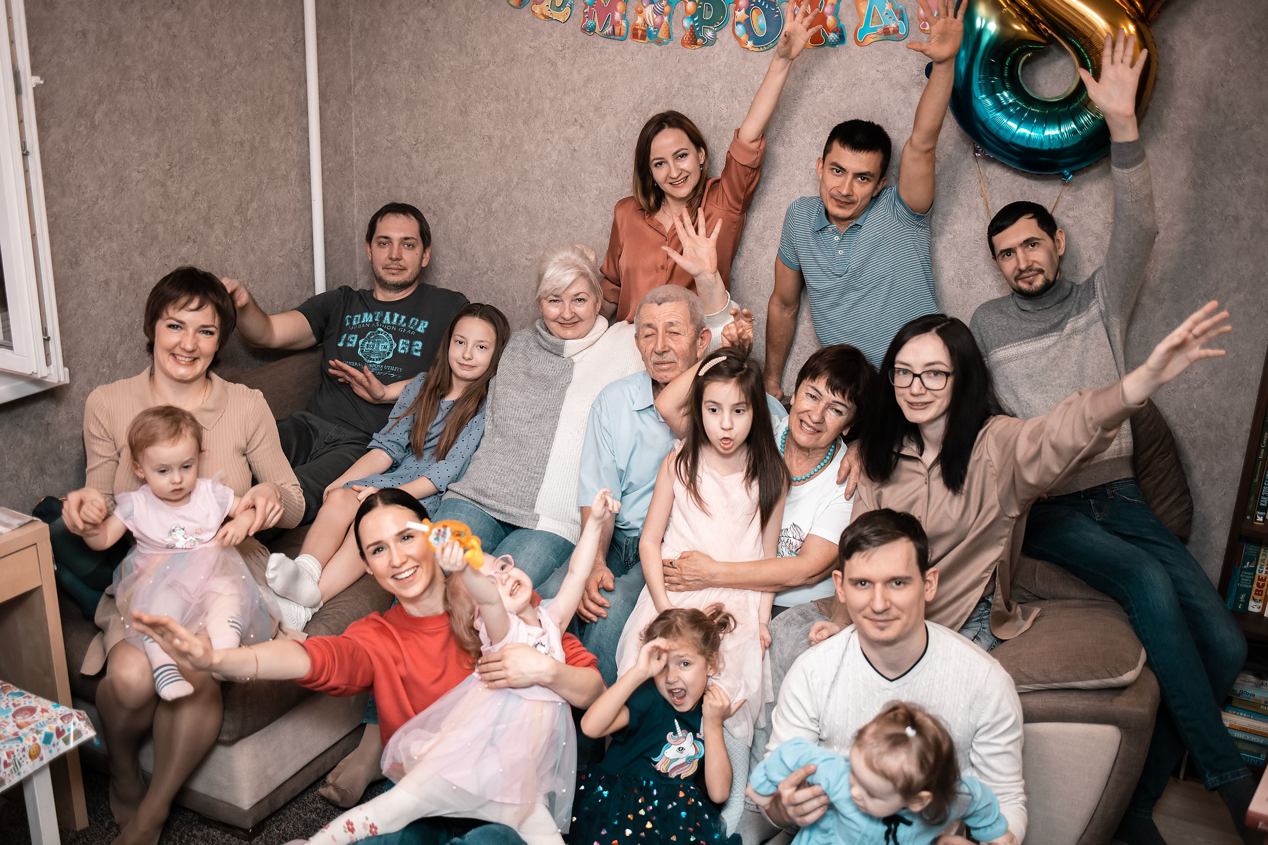 День рождения Ани (домашняя фотосессия). Семейный, индивидуальный фотограф в Москве Ангели Марина