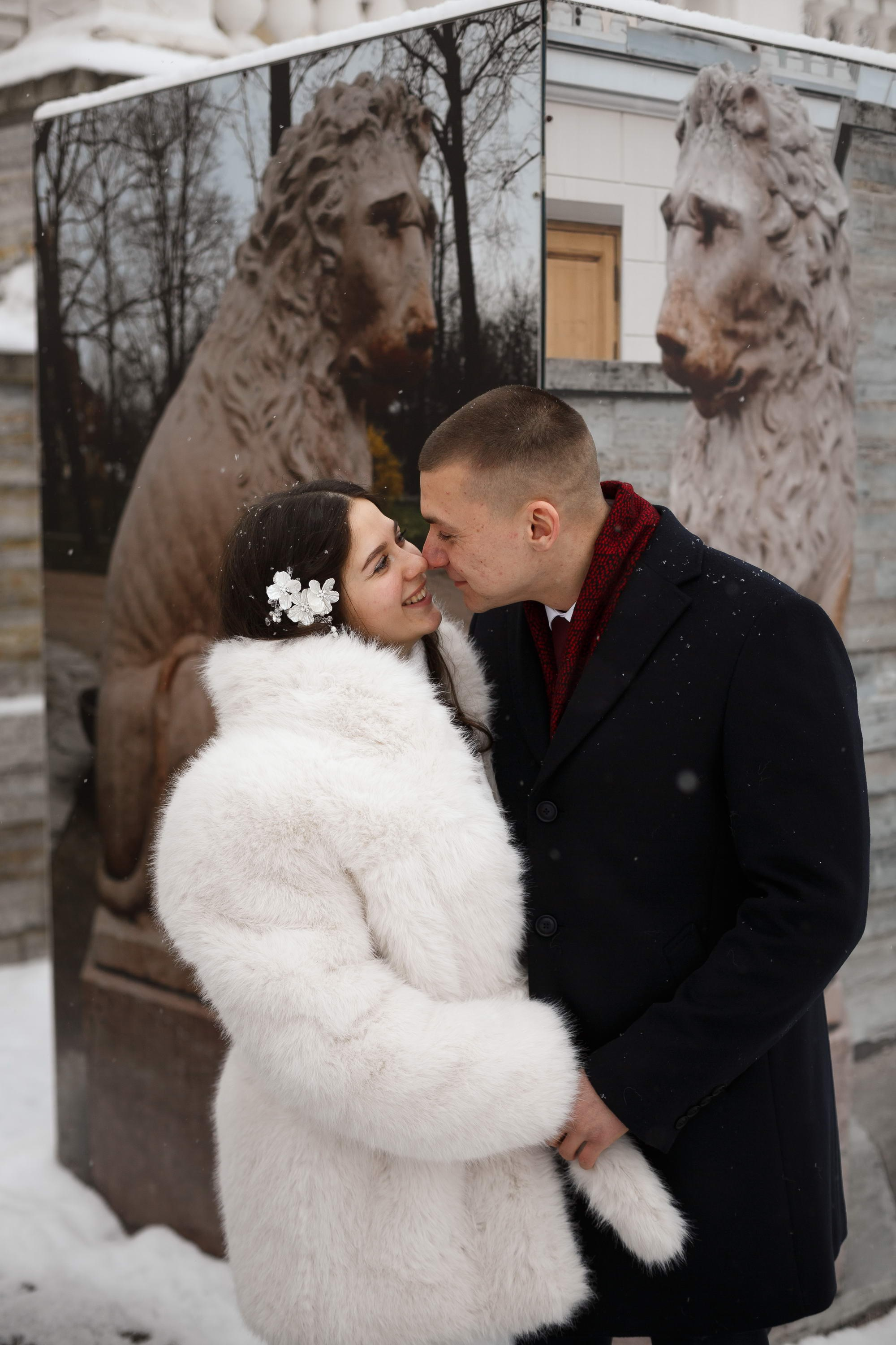 Зимняя свадьба в Пушкине. Свадебный фотограф Игорь Брундасов 8PHOTO на свадьбу венчание загс СПб