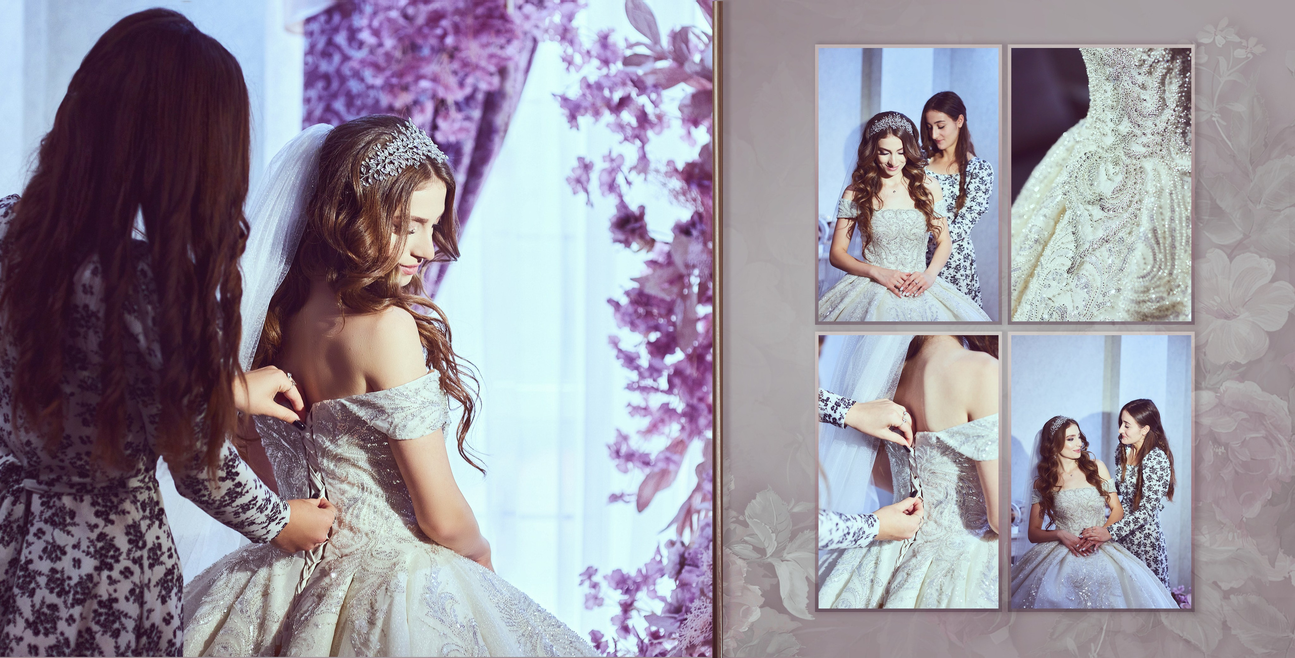 Свадебная фотокнига. Фотограф Кирсанова Наталия. Фотохудожник Наталия Кирсанова