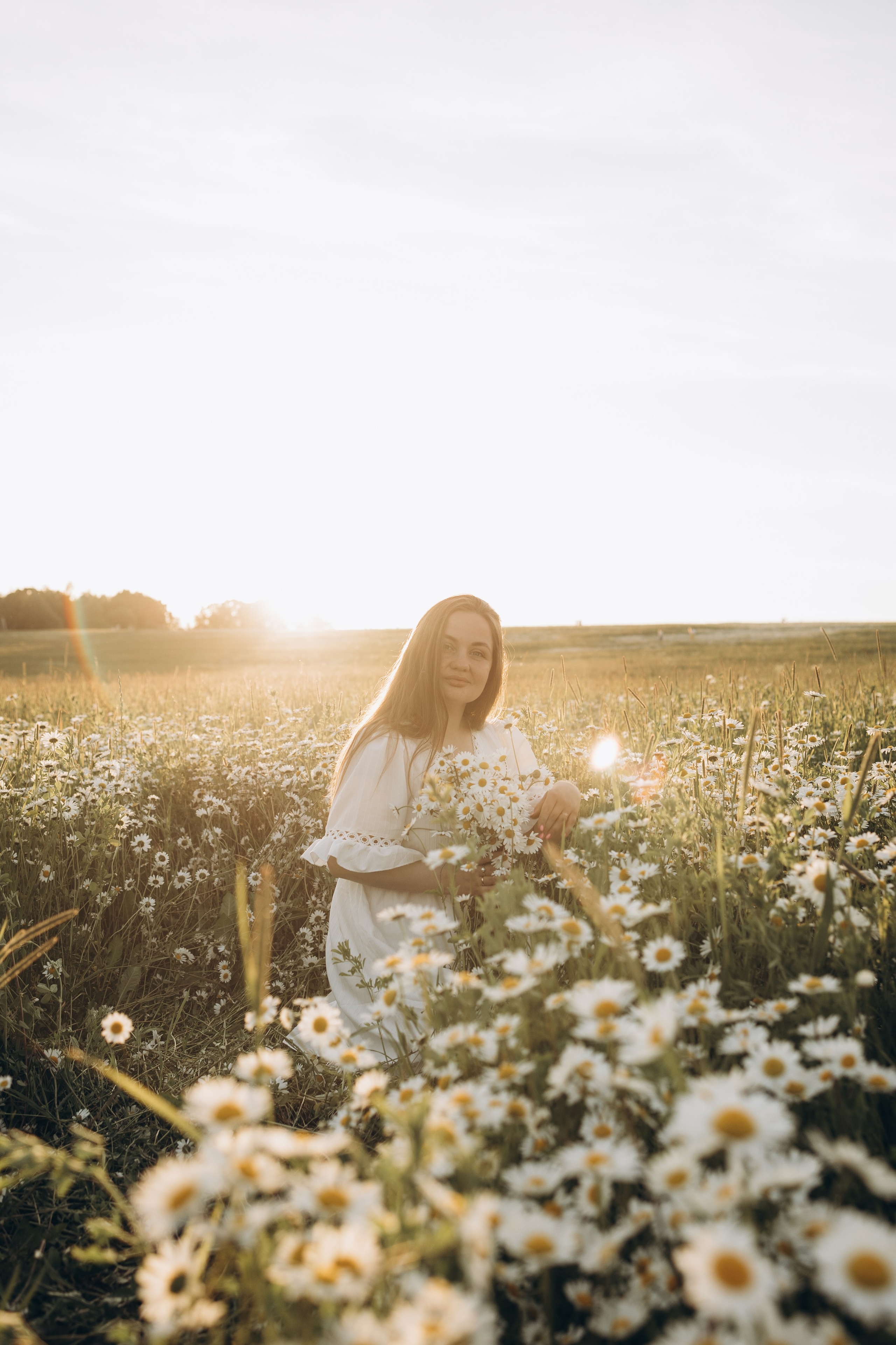 Маша и ромашки. Семейный фотограф в Москве Виктория Ястребинская