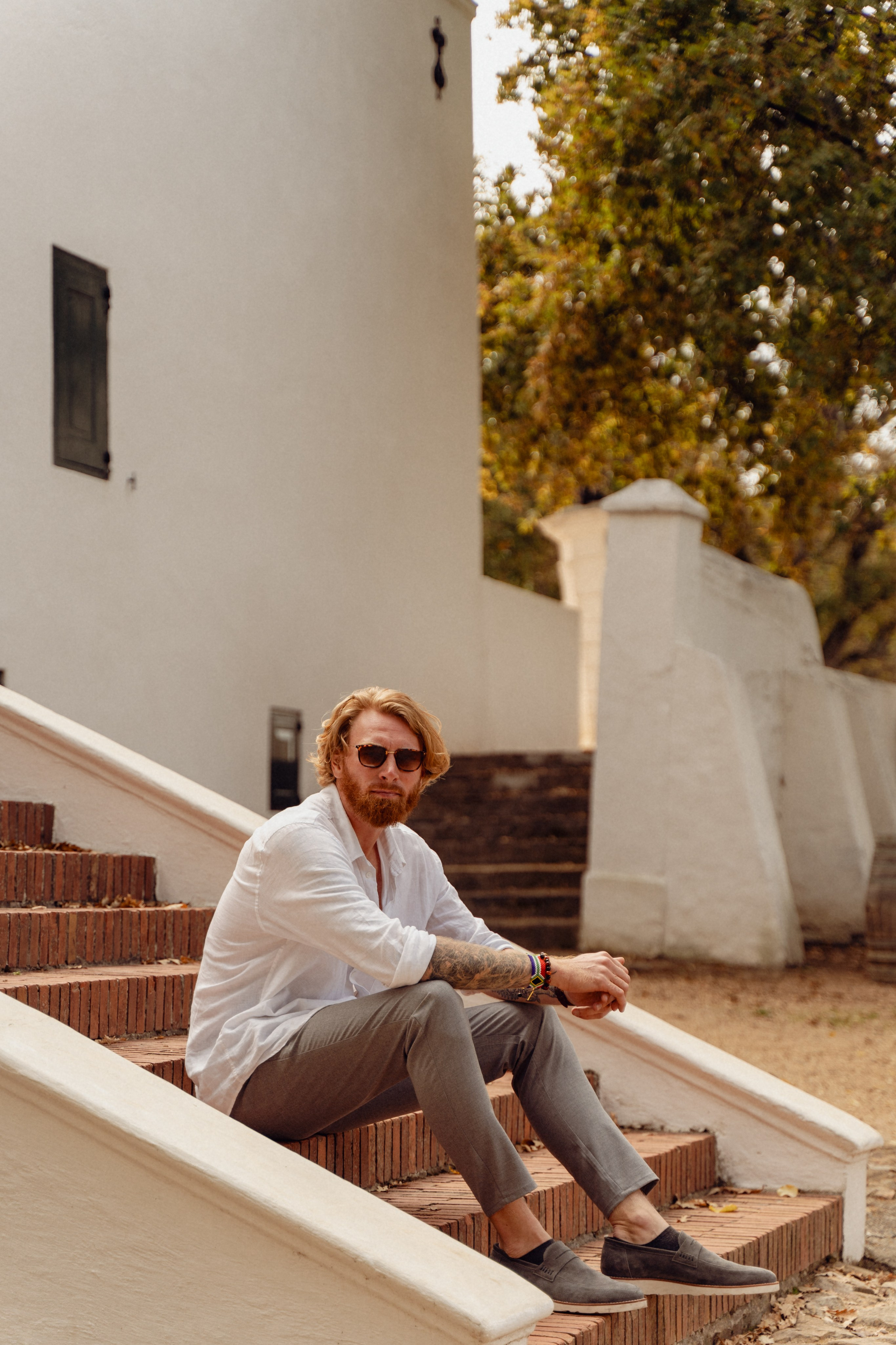 Autumn road. Фотограф в Кейптауне