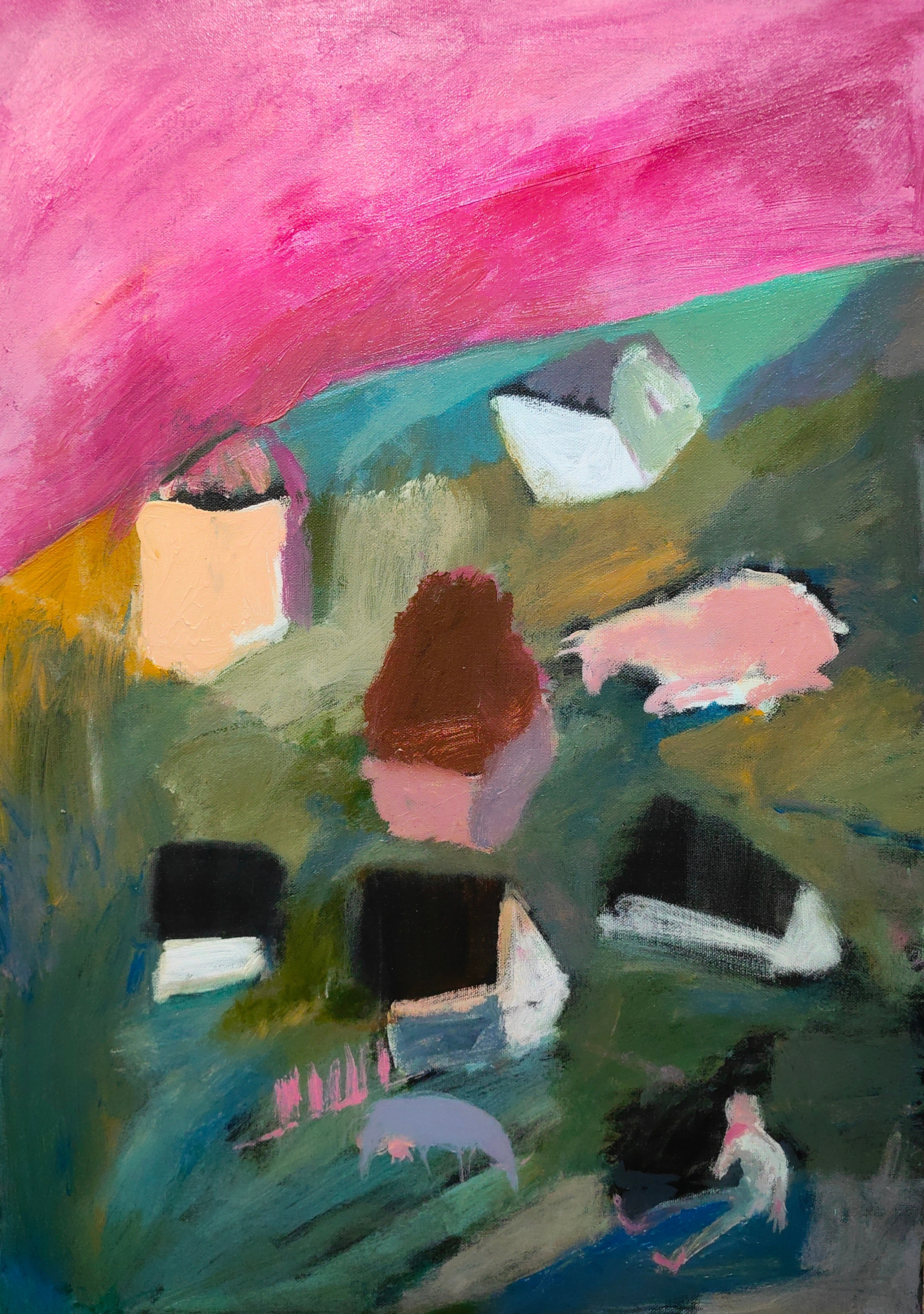 —&nbsp;«Край земли»,&nbsp; Холст, акрил, 50*70см, 2026