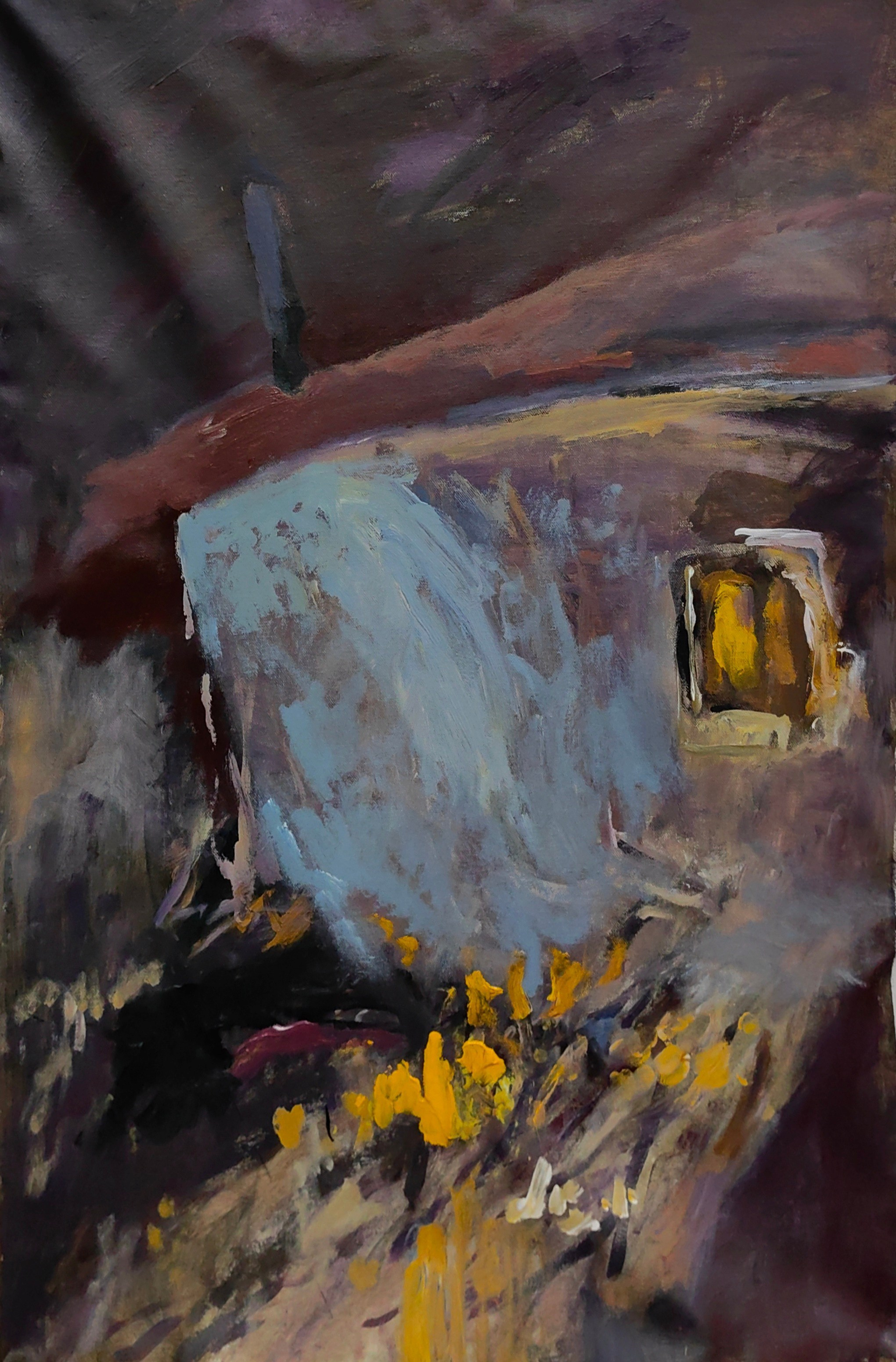 —&nbsp;«Ессентуки ночью», 160*70, холст, акрил, 2025&nbsp; &nbsp;&nbsp;