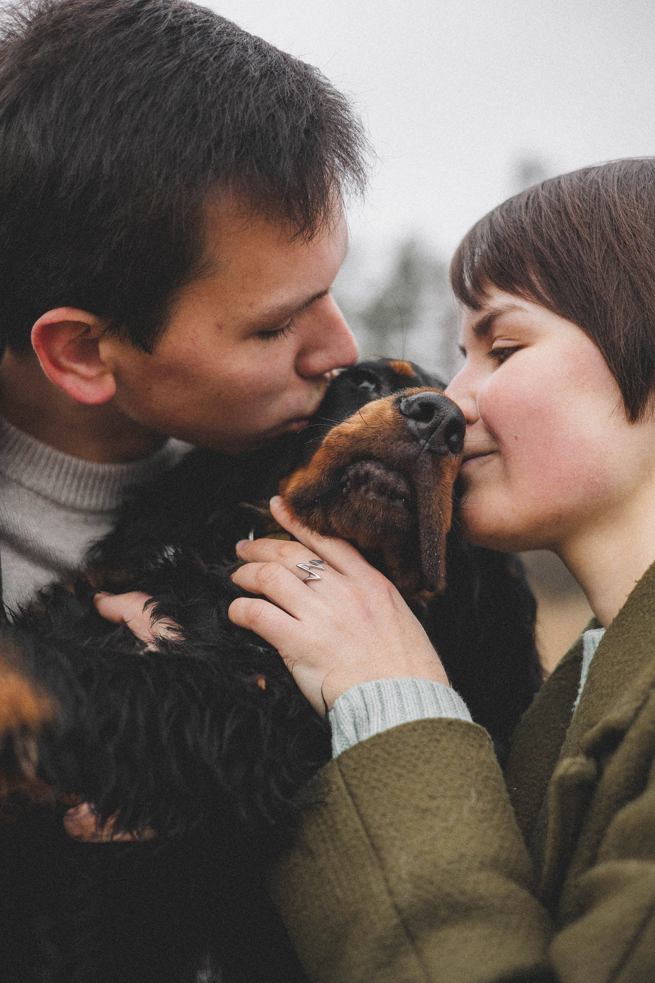 Даша, Глеб, Барс и Бруно. Фотограф-анималист Богданова Полина