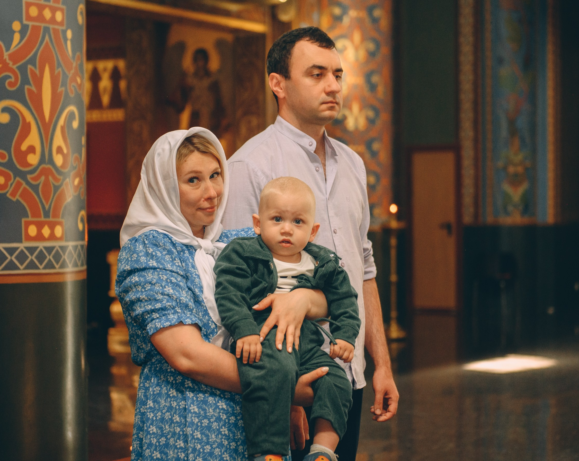 Крещение в храме Нерукотворного Образа Христа Спасителя. Свадебный и семейный фотограф София Невская