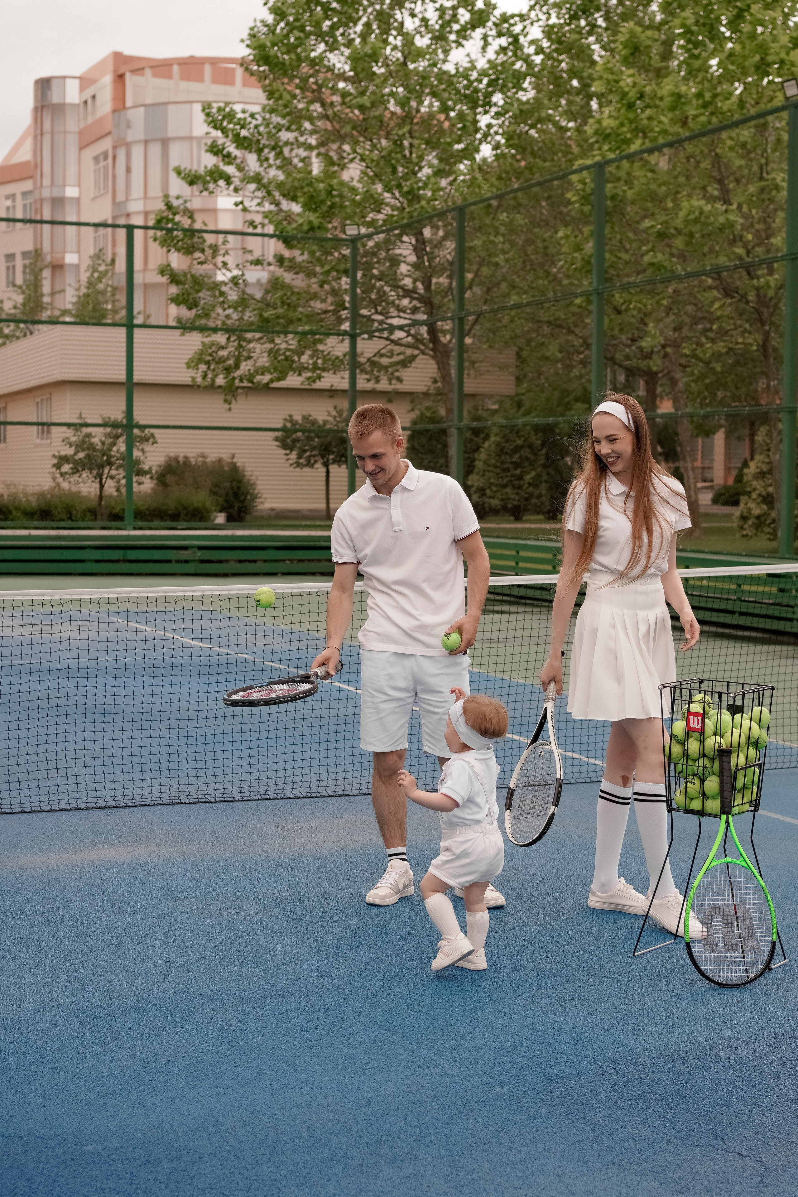 Теннис с семьей. Свадебный и семейный фотограф Афанасьева Анна в Кисловодске