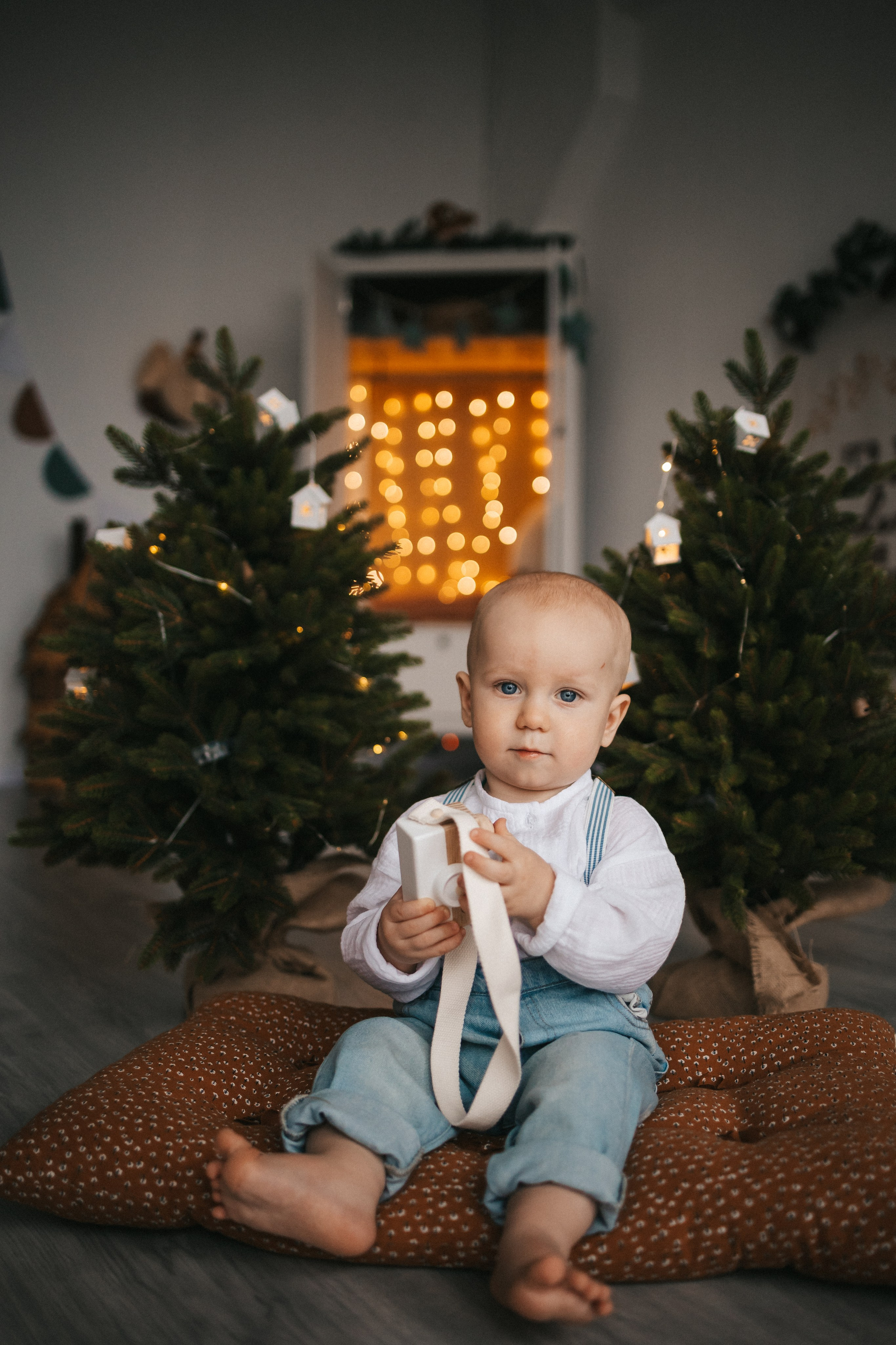 Саше 1 годик в новогодних локациях. Фотограф Нижний Новгород