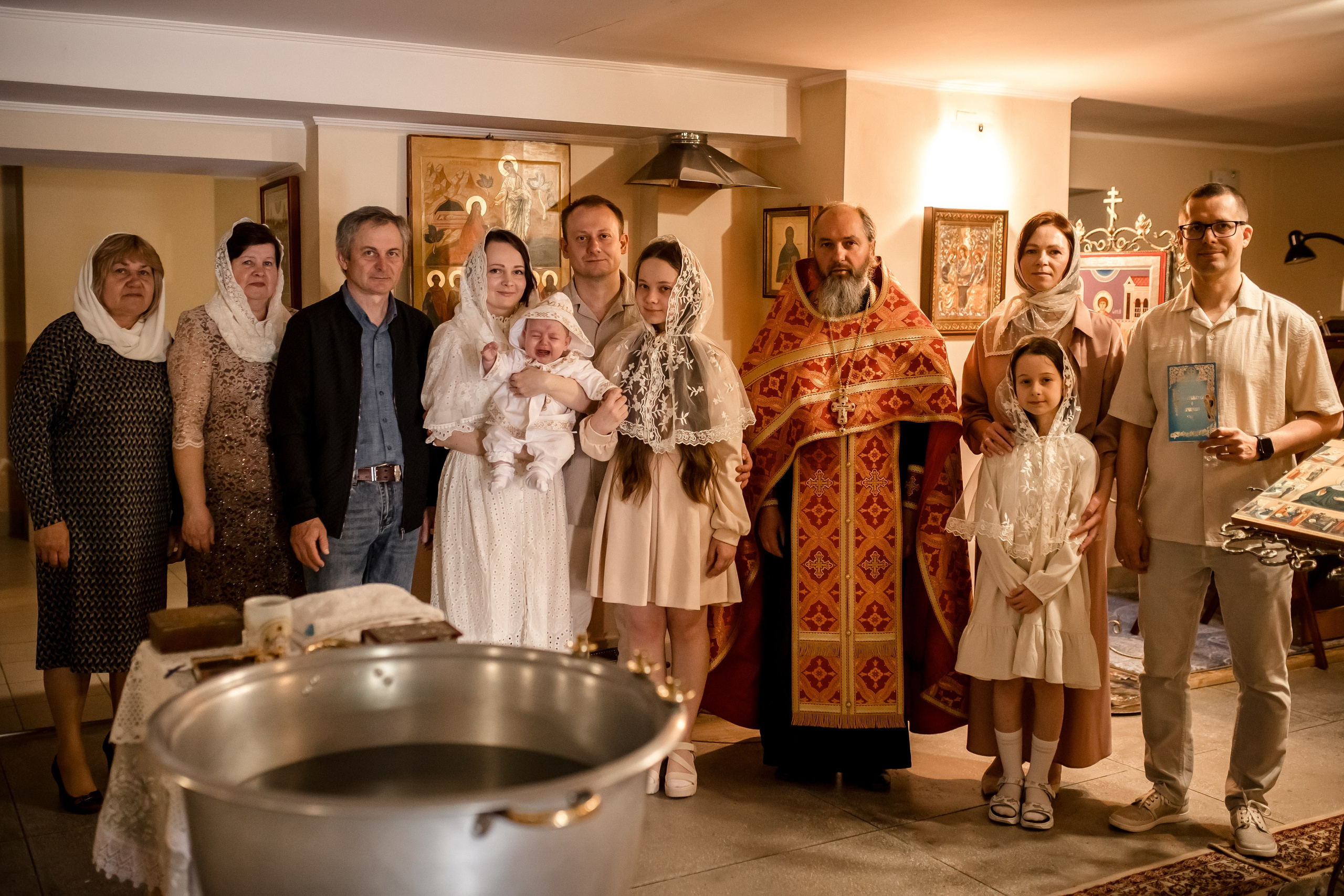 Крещение Даниила. Семейный фотограф в Бресте Наталья Постоялко