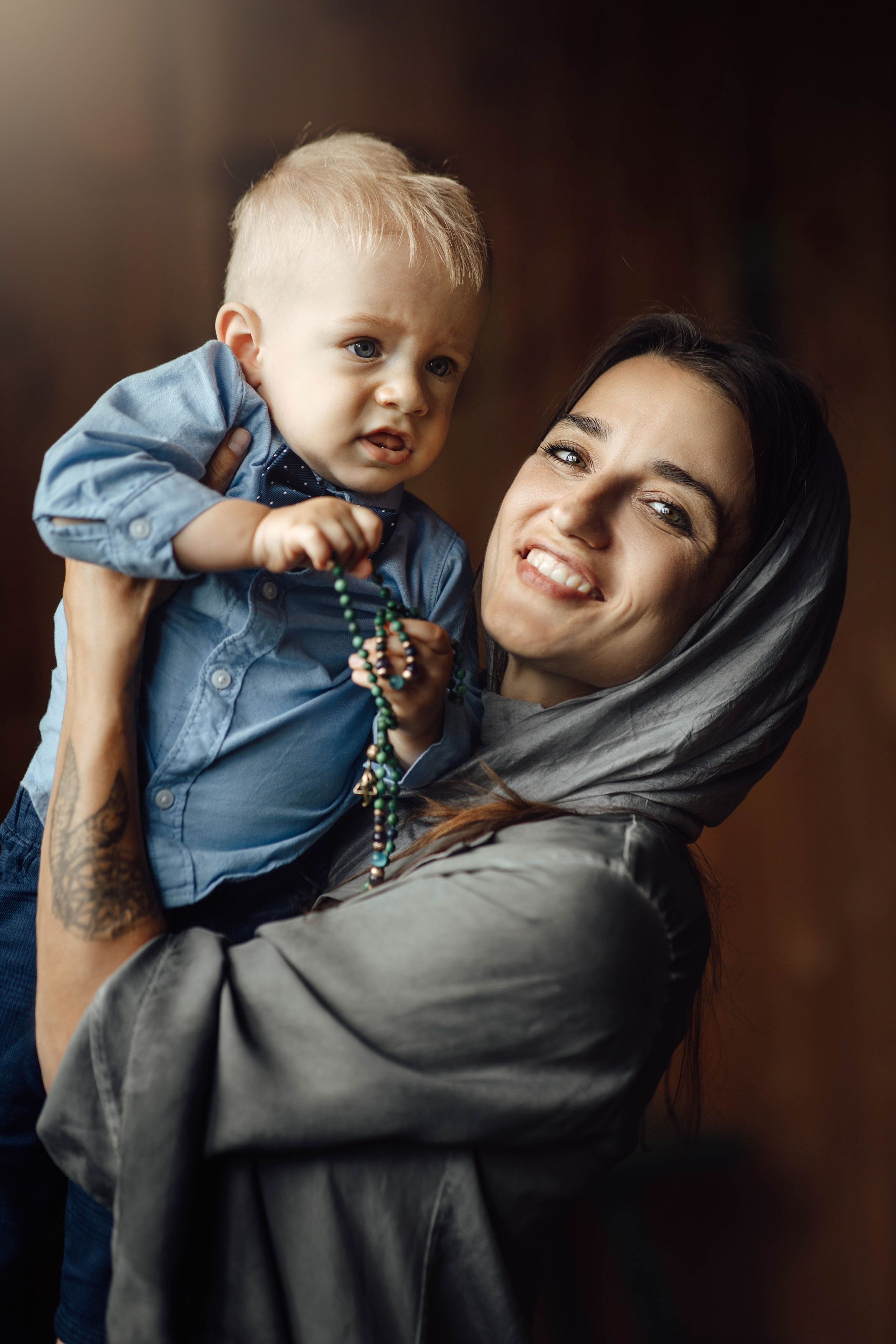 Крещение Тимофея, д. Киевец, храм Святой Троицы, август 2025