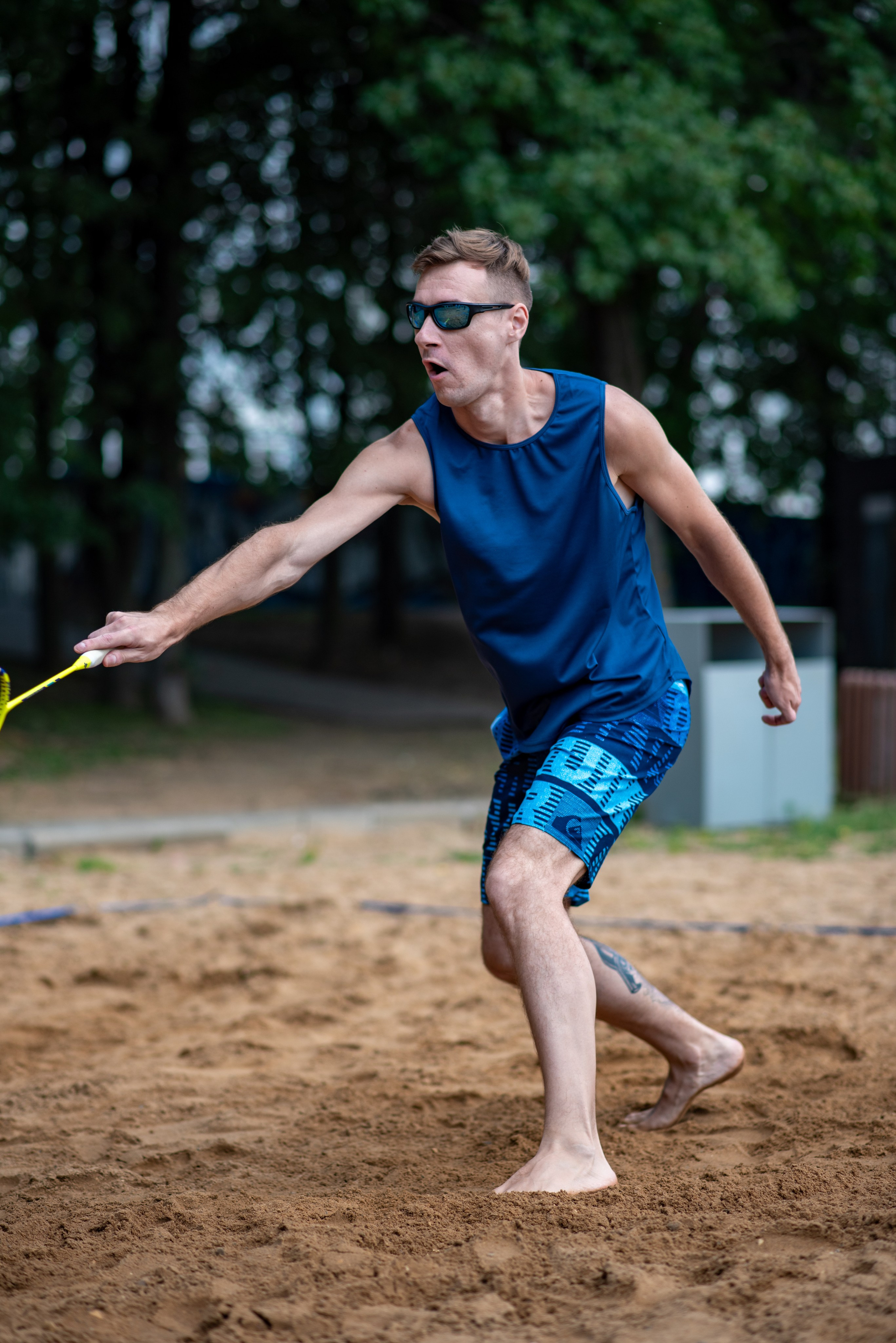 Бадминтон на свежем воздухе. Химки, Московская область. Фотограф Стеценко Наталия. Одинцово, Москва, Московская область