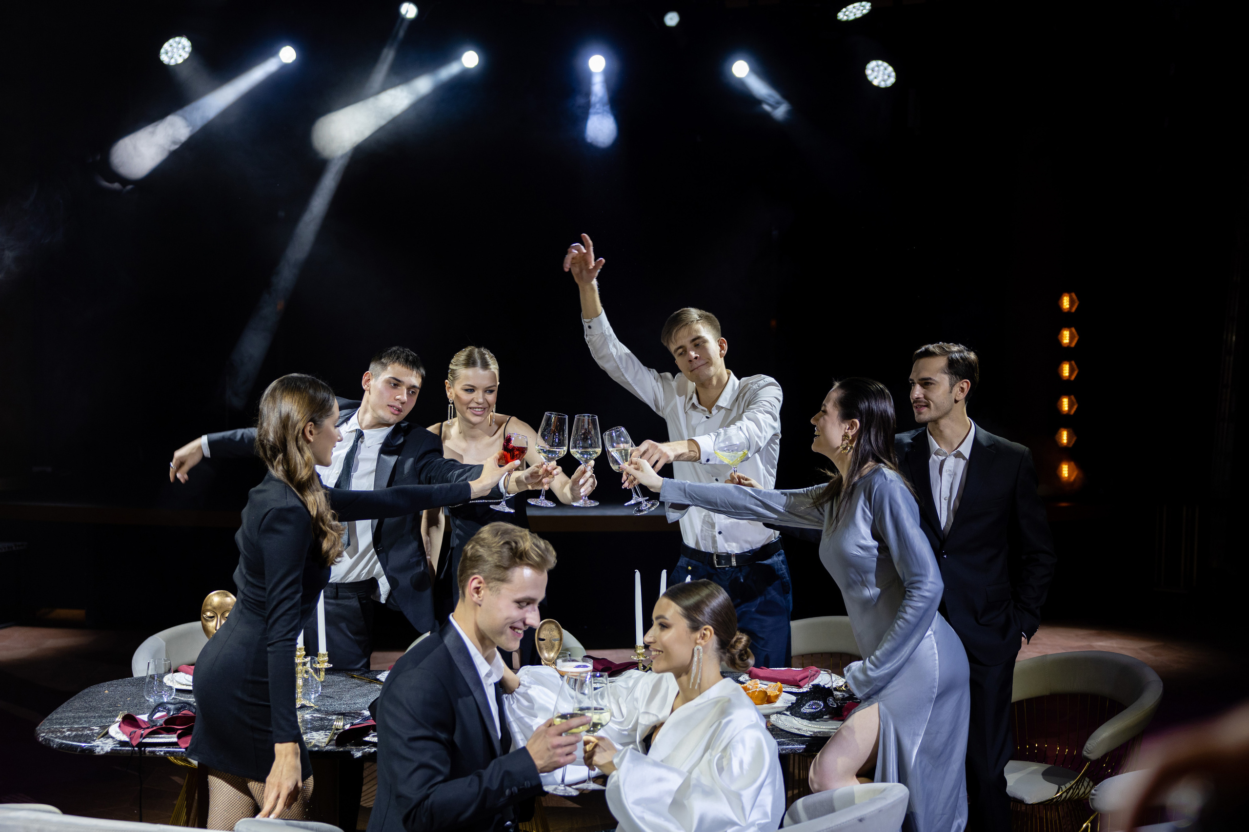 Свадьба-маскарад. Ресторан Madison. Репортажный и студийный фотограф в Москве — Софи