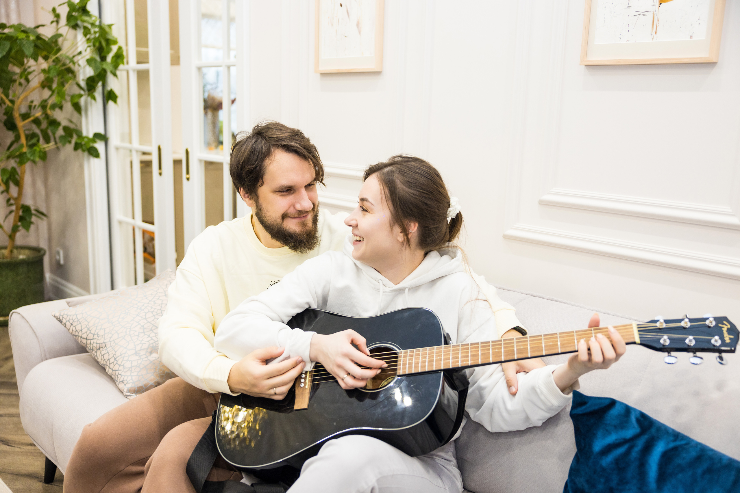 Предновогодне-домашняя лав стори. Репортажный и студийный фотограф в Москве — Софи
