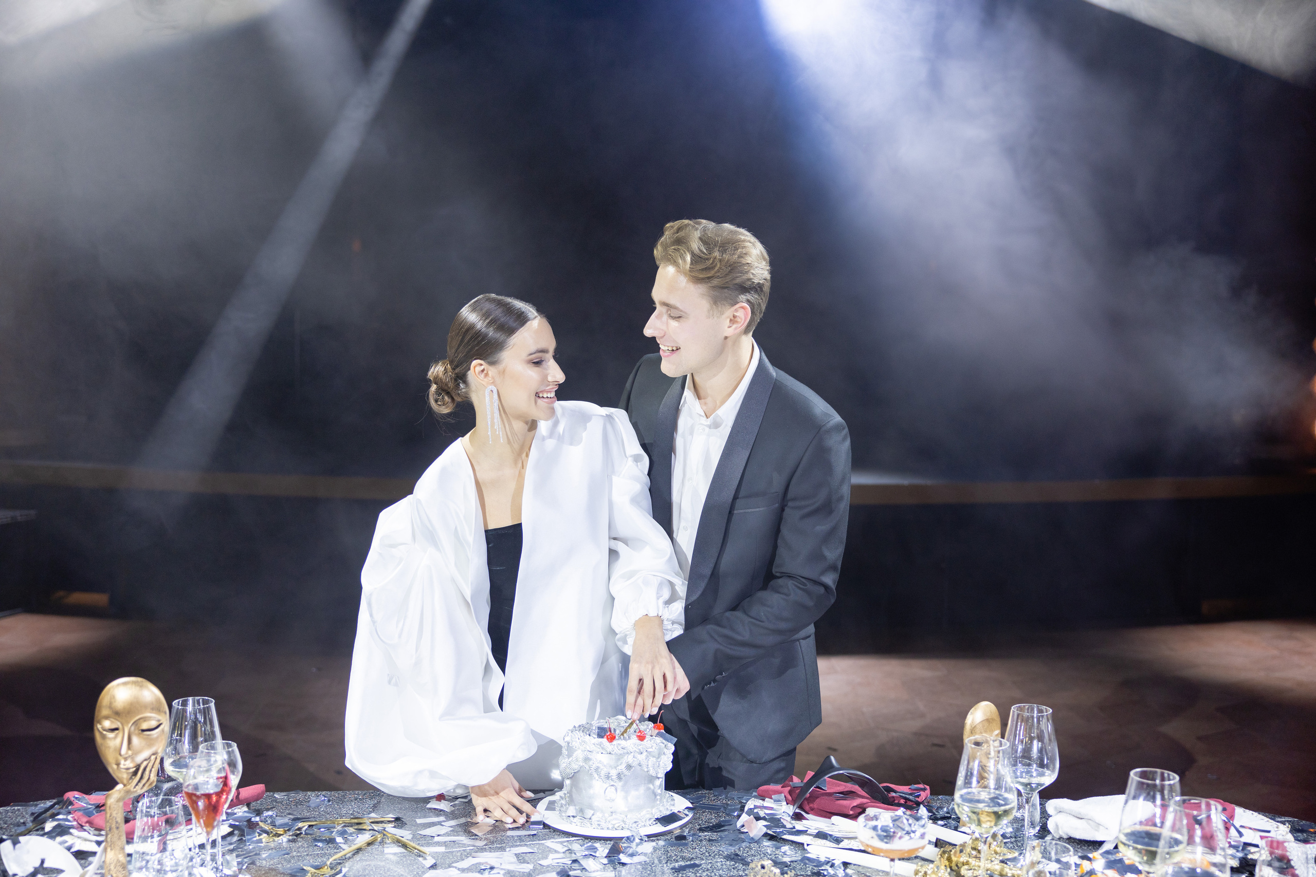 Свадьба-маскарад. Ресторан Madison. Репортажный и студийный фотограф в Москве — Софи