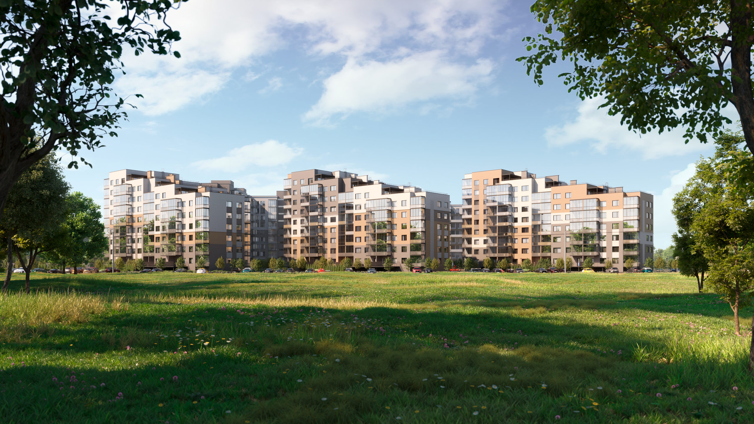 Финские кварталы. ГРАНИ Студия архитектурной визуализации