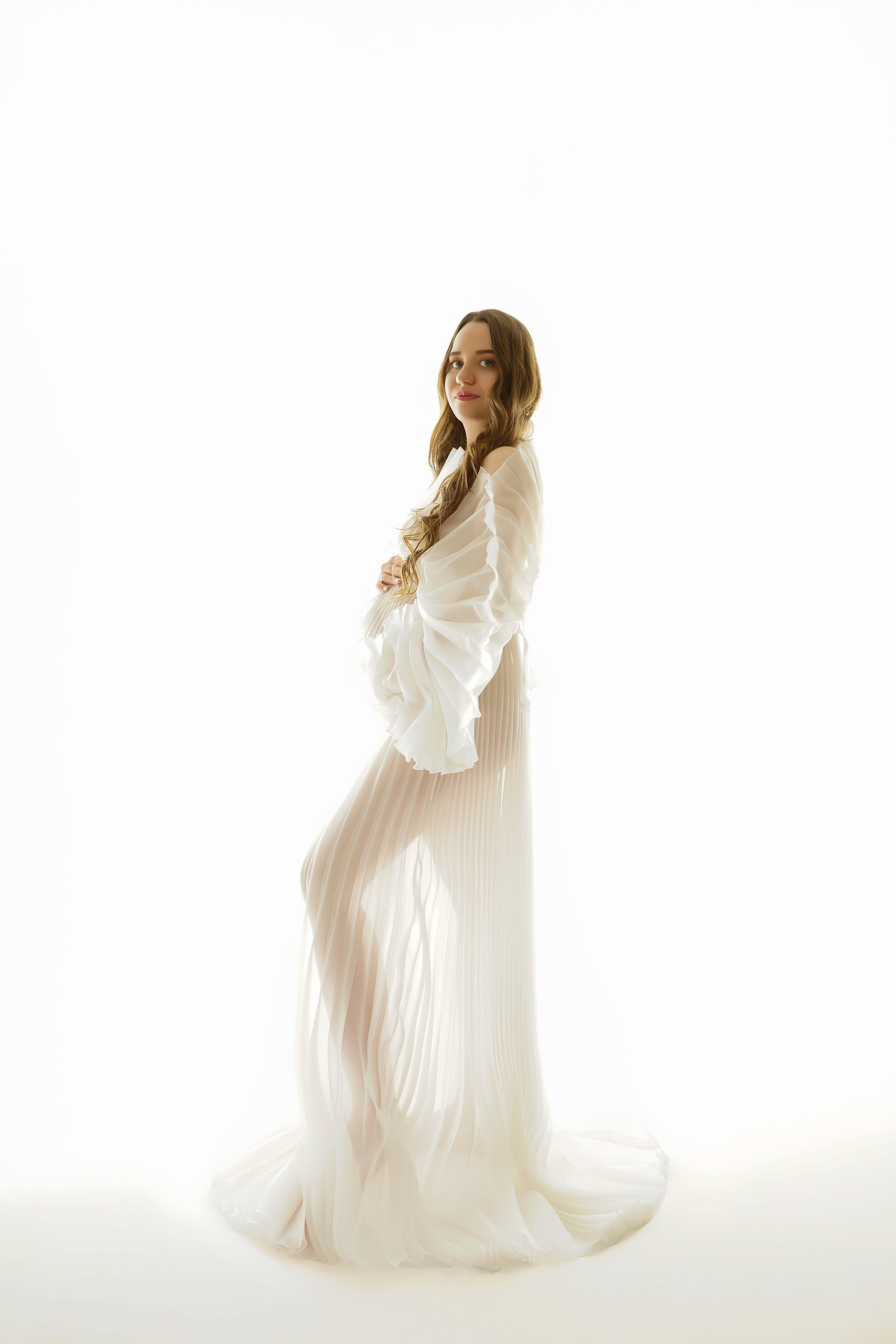 Съёмка беременности в моей фотостудии «НЕБО». Женский фотограф в Химках Алёна Ленёва