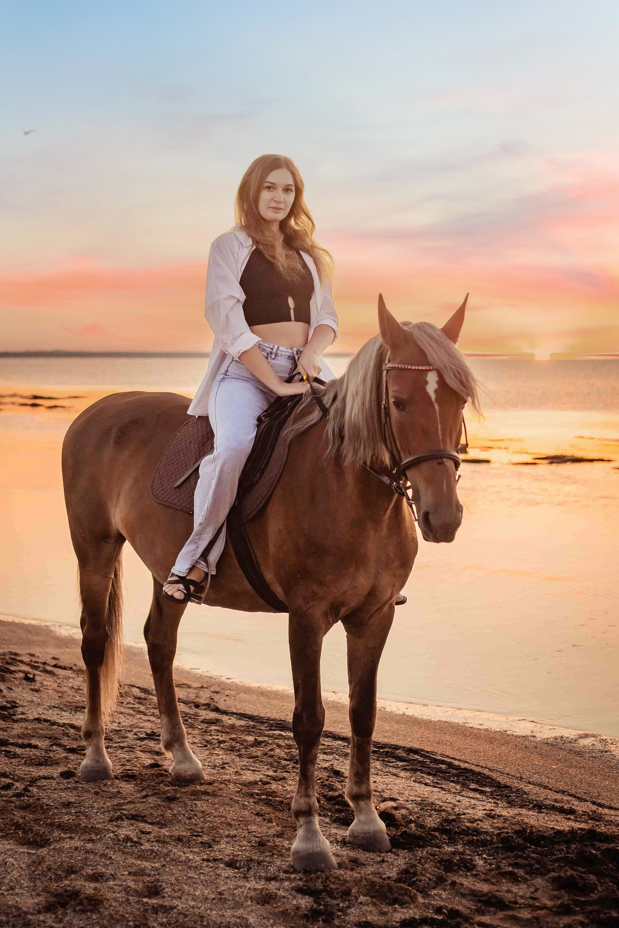 Фотосессия на море с лошадью. Фотограф в Феодосии Наталья Булгакова