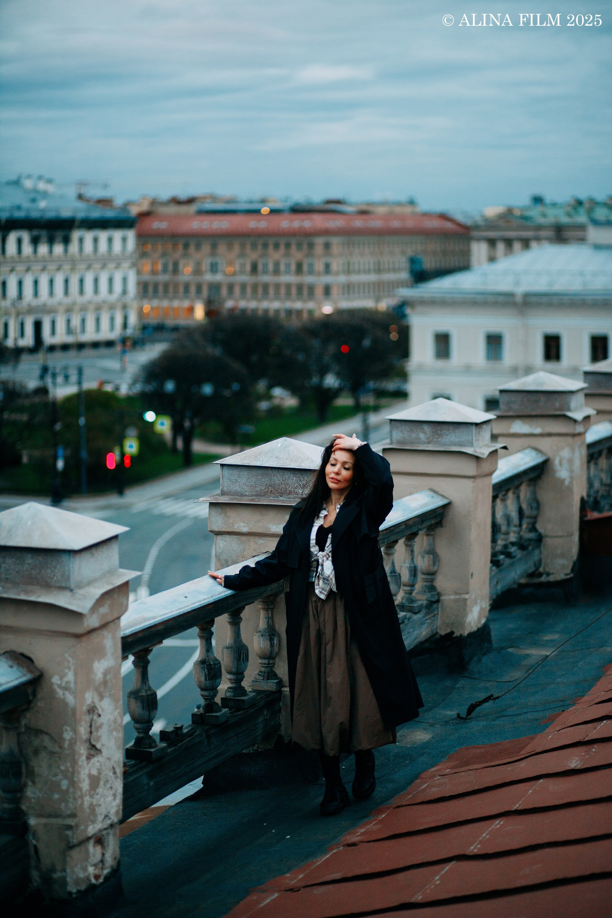 Фотосессия на крыше у Исаакиевского собора. Фотограф в Санкт-Петербурге Alina Film