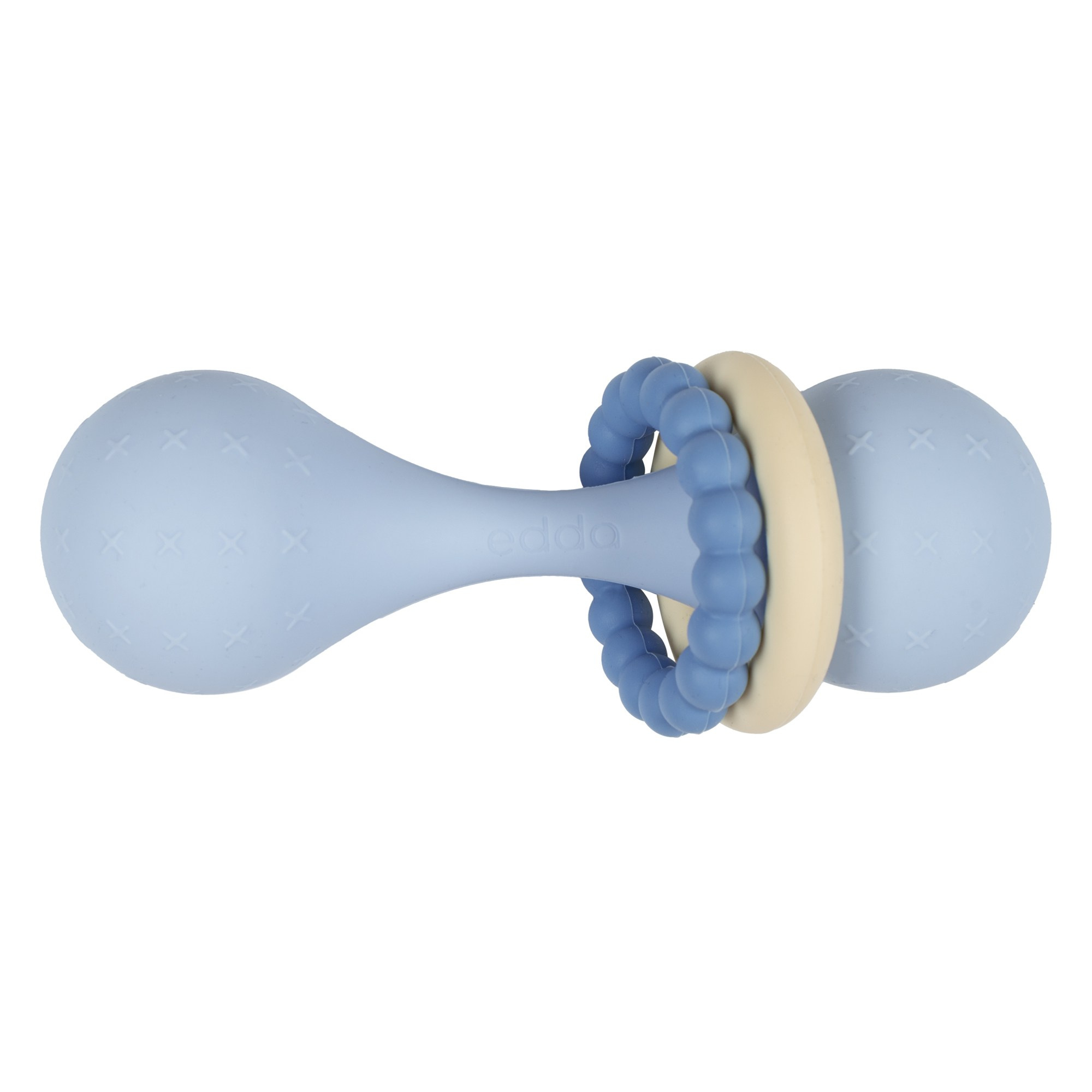 Погремушка детская голубая